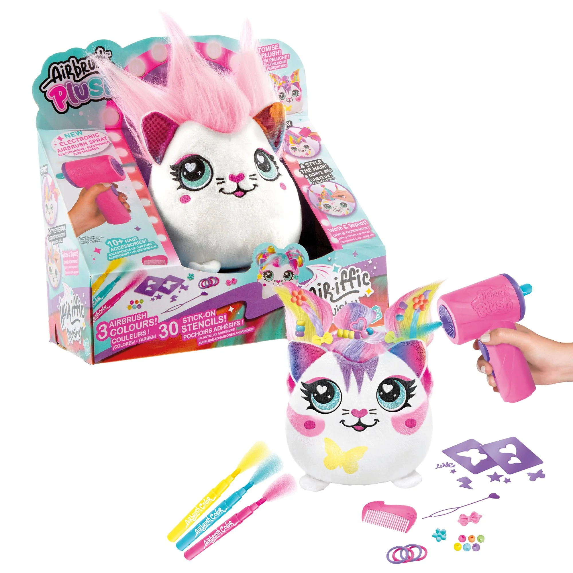 AIRBRUSH PLUSH - PELUCHE HAIR'IFFIC SQUISHY