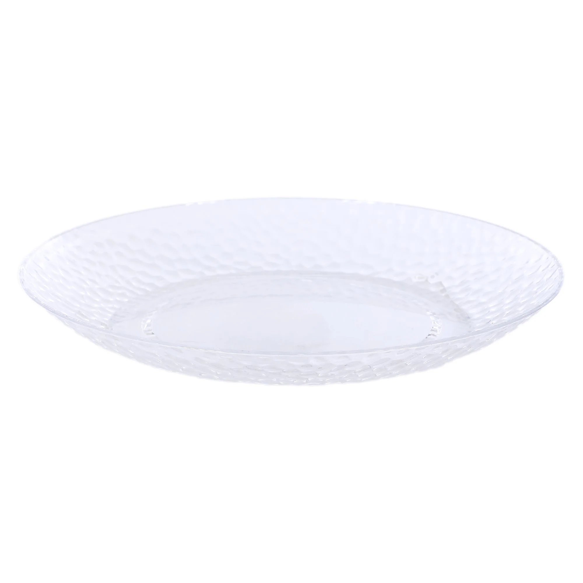 Assiette à dessert en plastique martelé 27cm