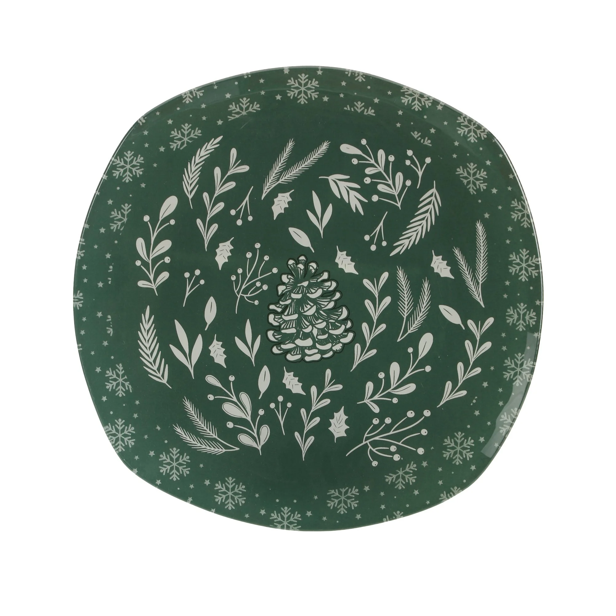 Assiette de Noël - Vert