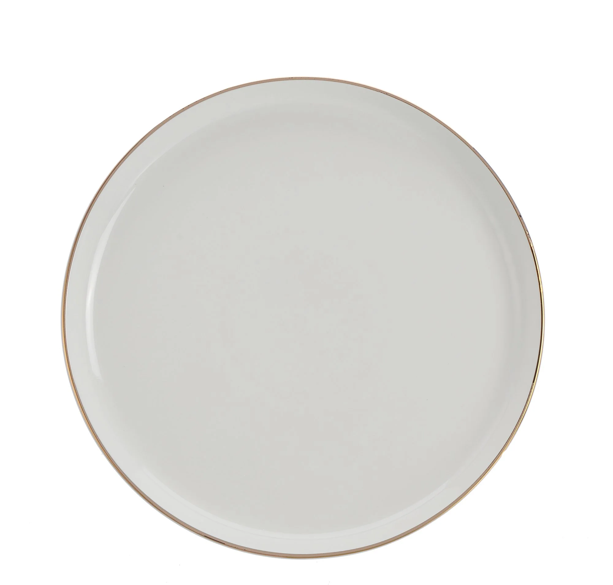 Assiette plate en porcelaine