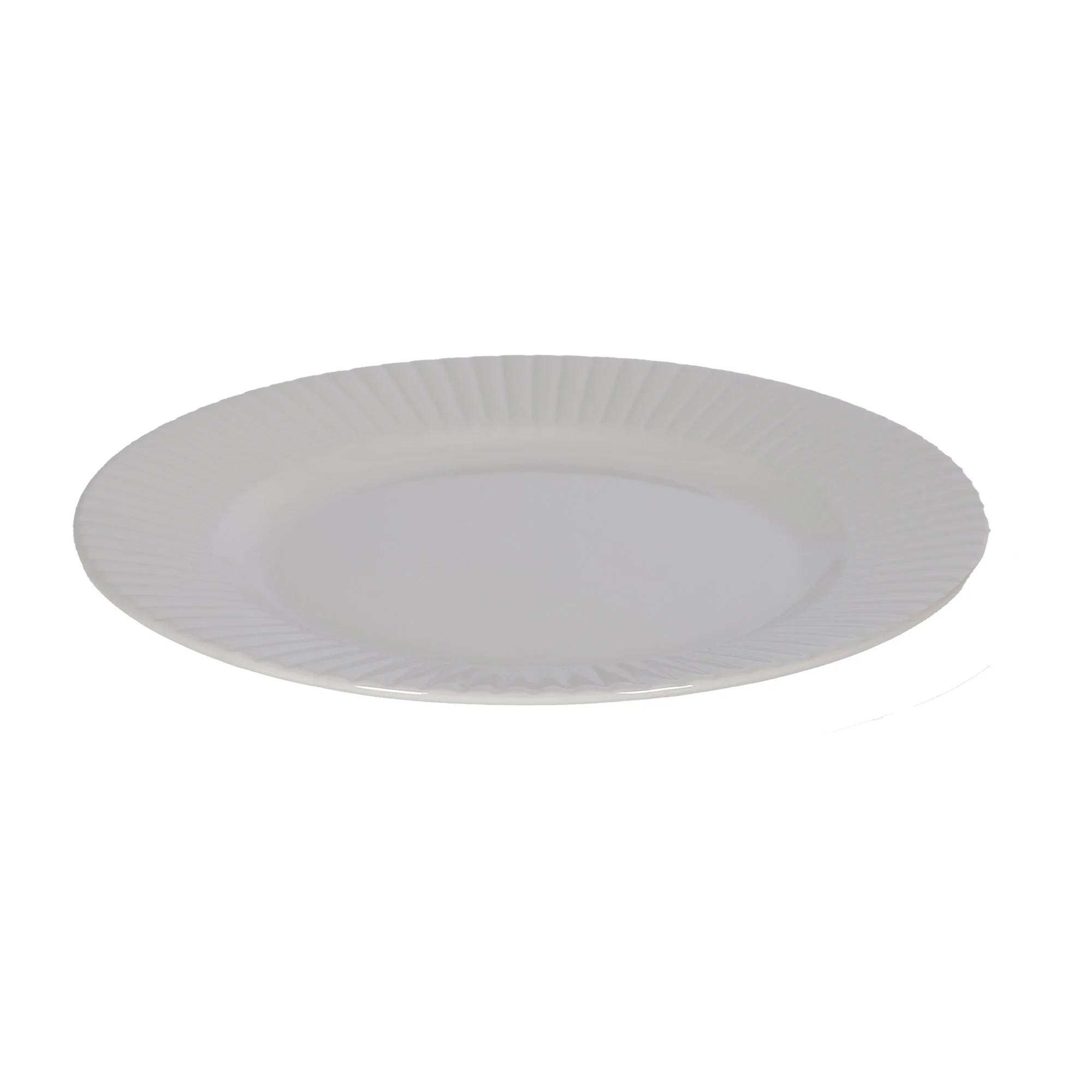 Assiette plate Zoan en céramique avec bordure  - Beige