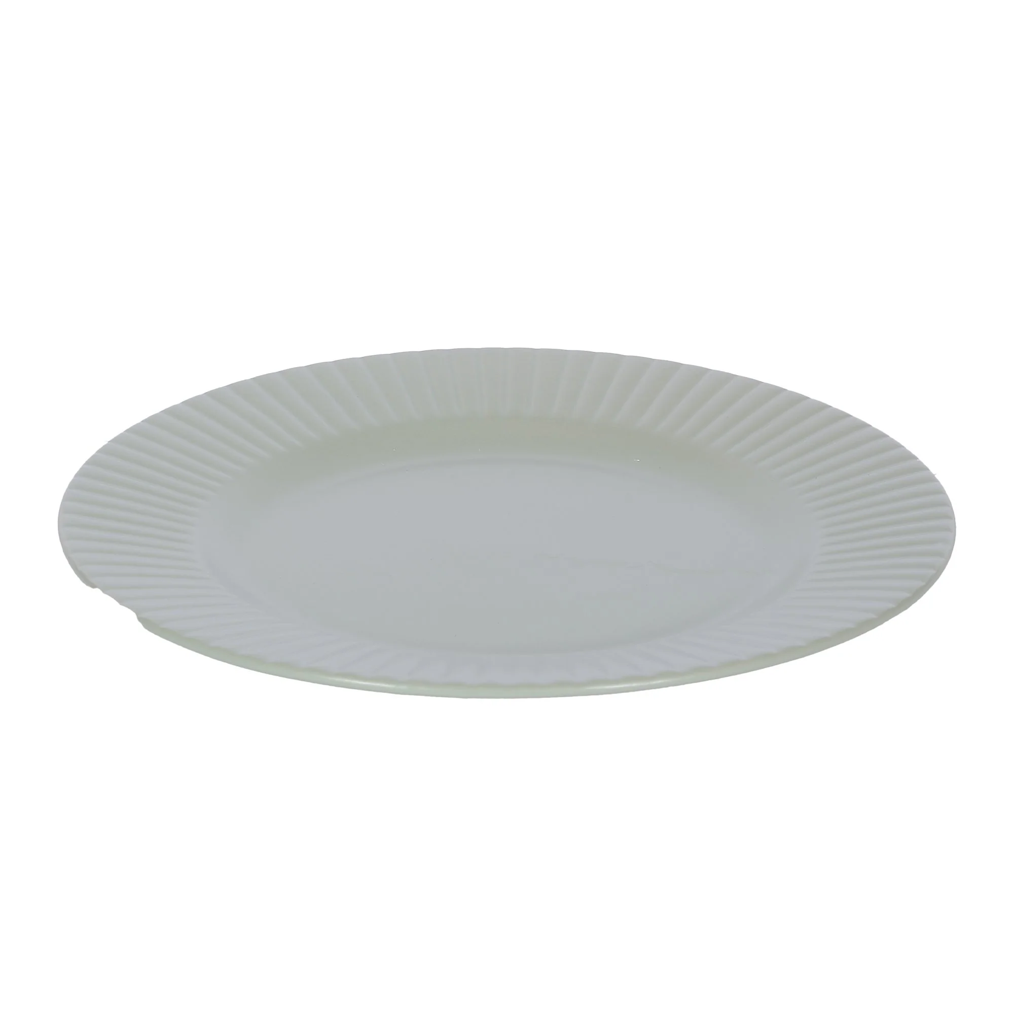 Assiette plate Zoan en céramique avec bordure  - Beige - Image 3