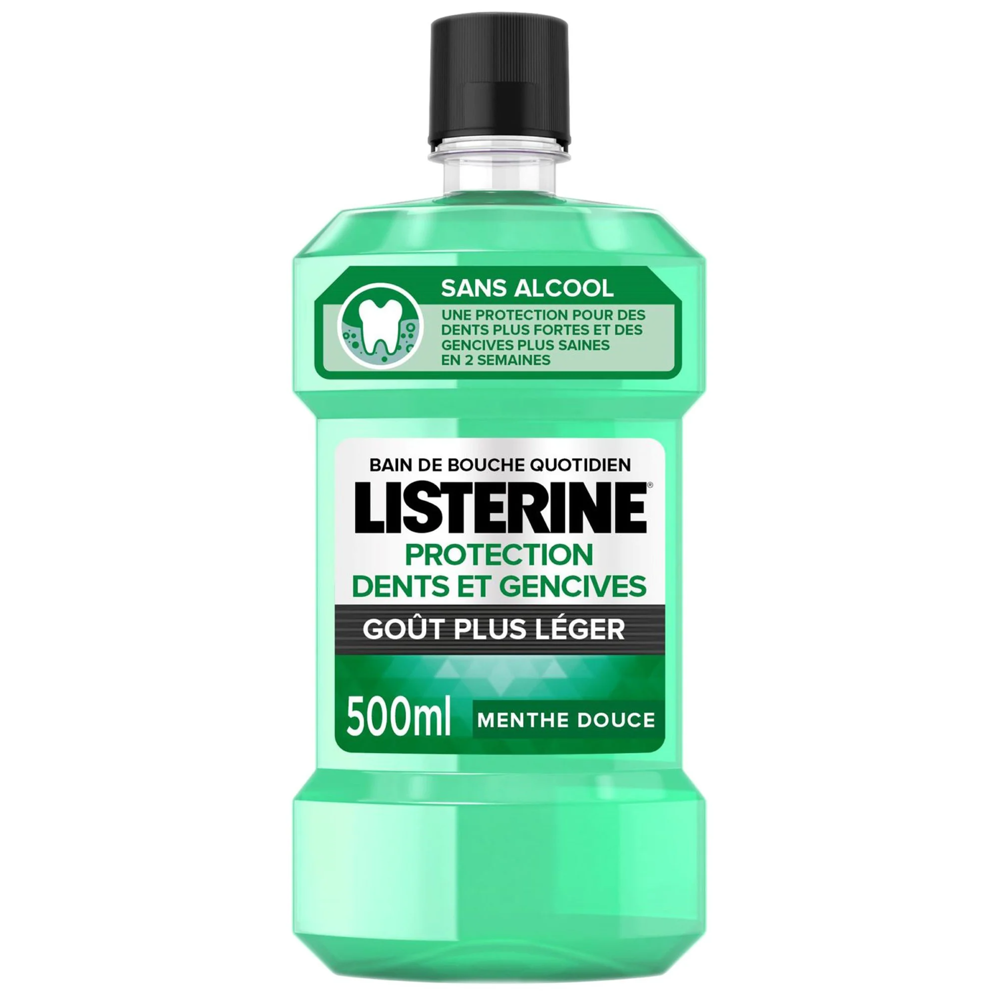 Bain de bouche protection dents et gencives à la menthe douce