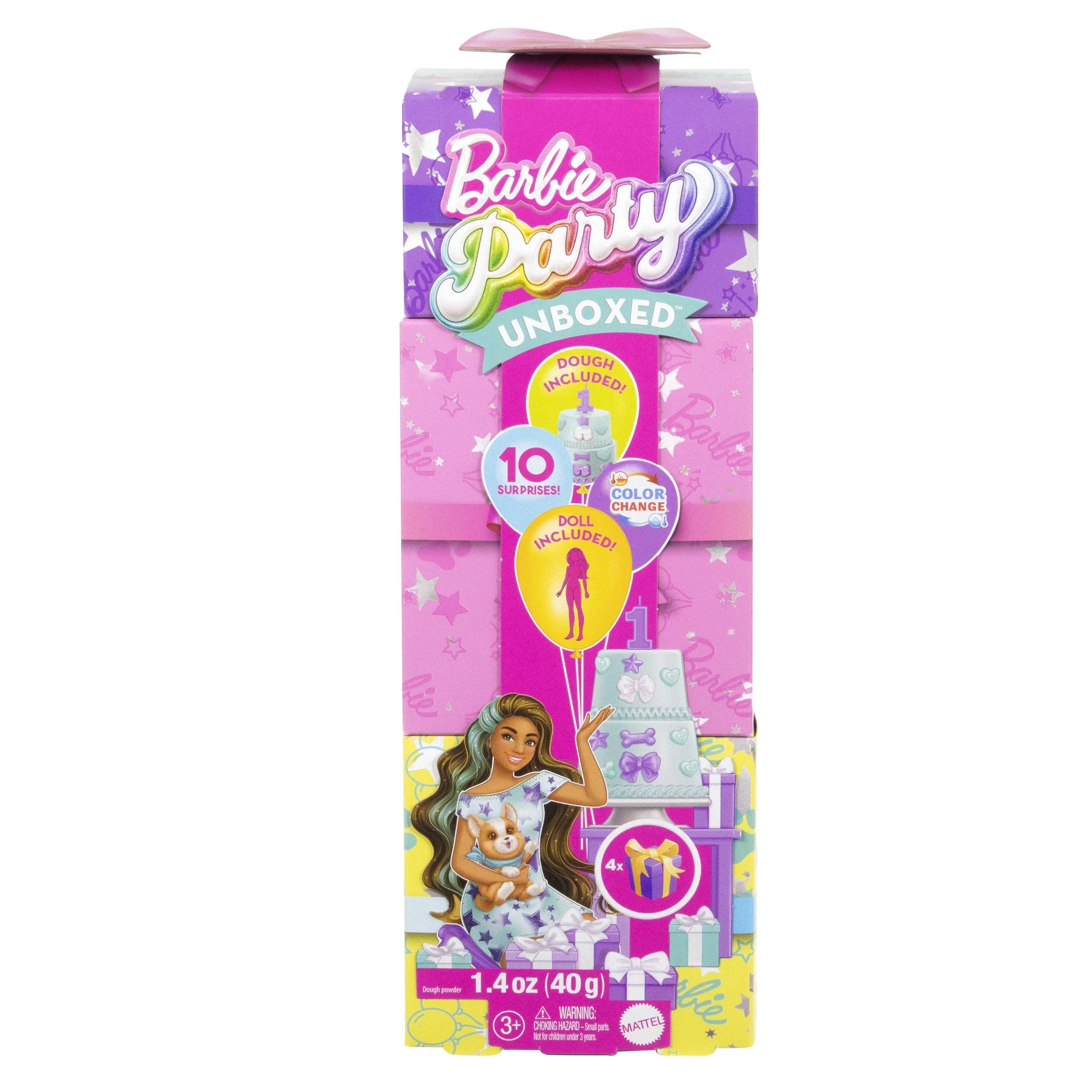 Barbie color reveal party bleu