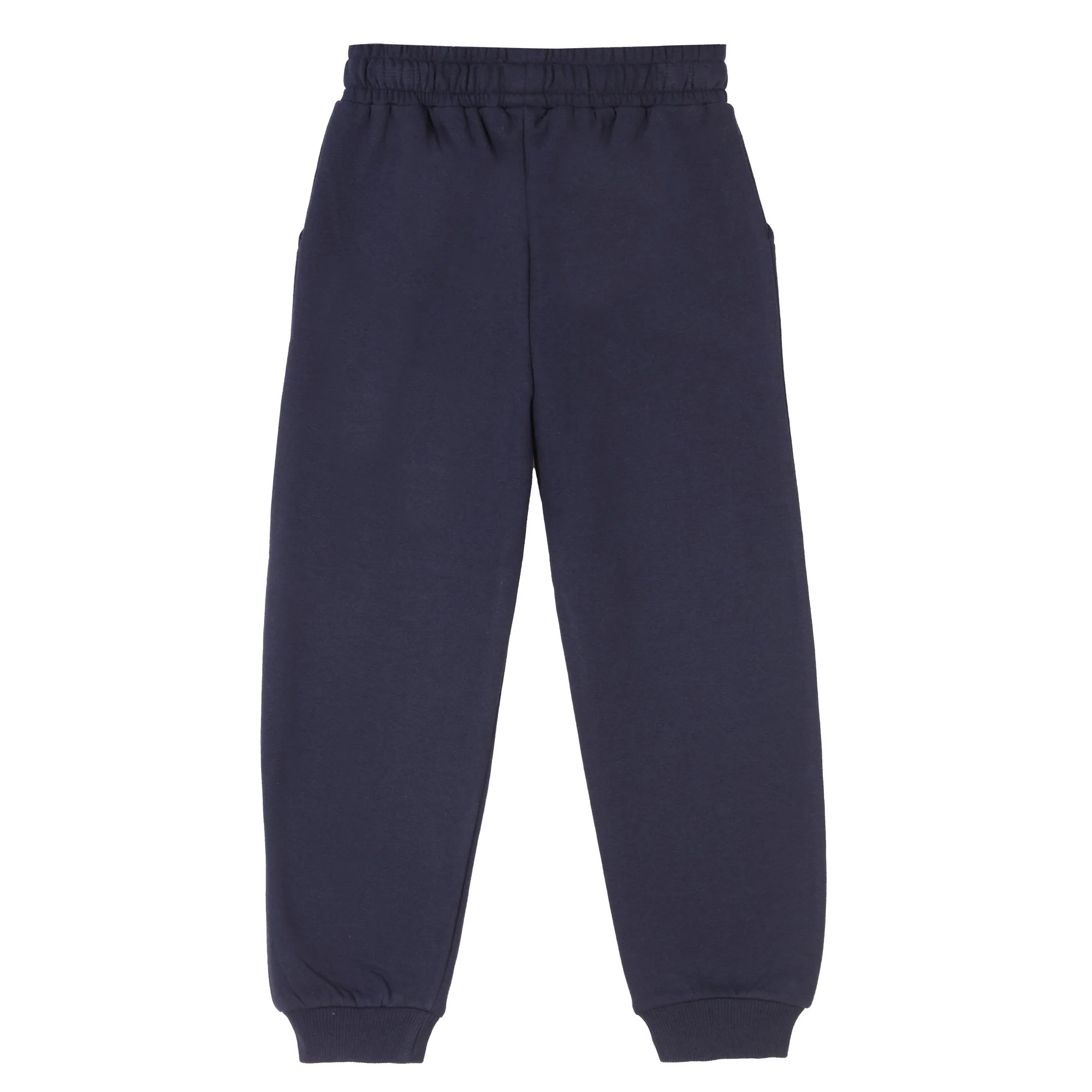 Bas de jogging avec cordons 3/12 ans - Bleu foncé - Image 2