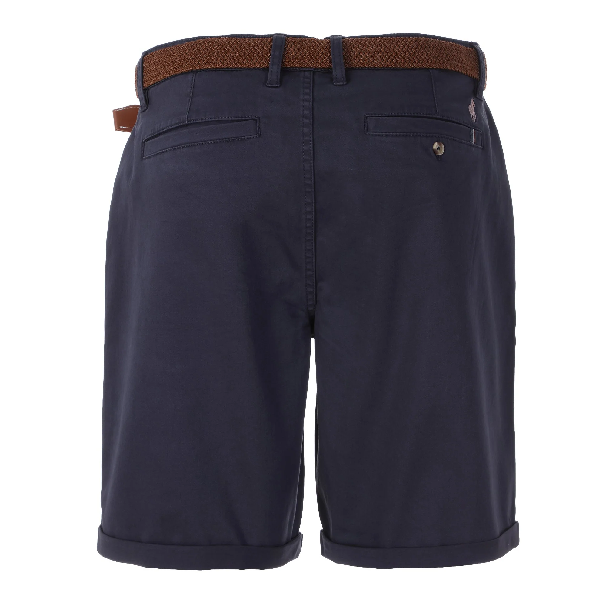 Bermuda avec ceinture - Bleu foncé - Image 2