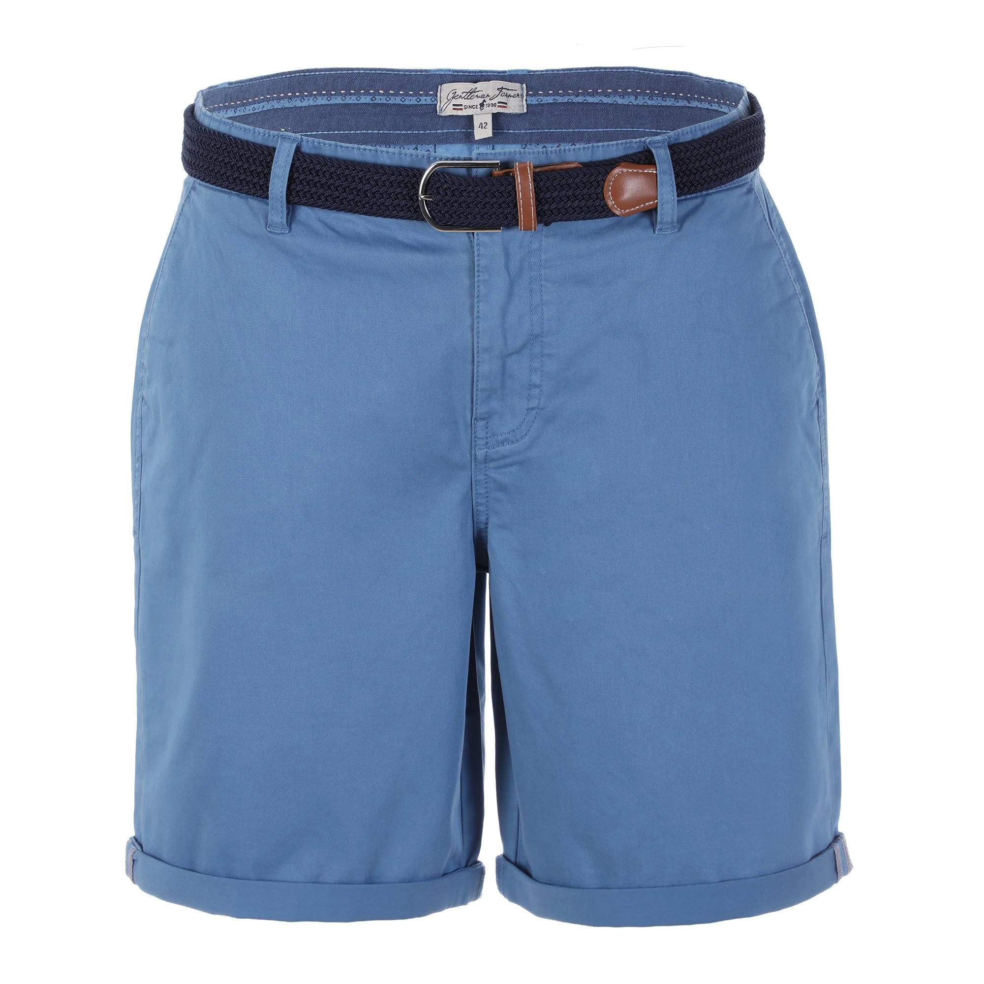 Bermuda avec ceinture - Bleu