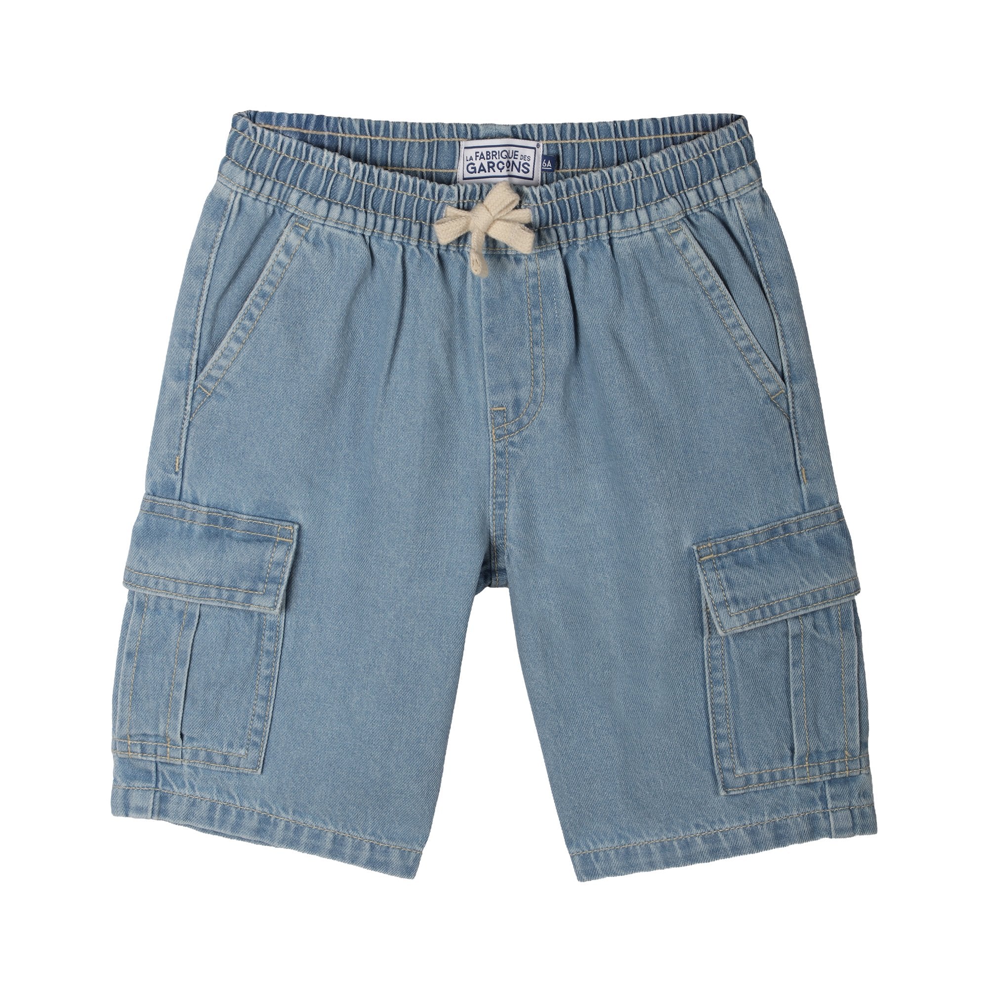 Bermuda cargo en jean