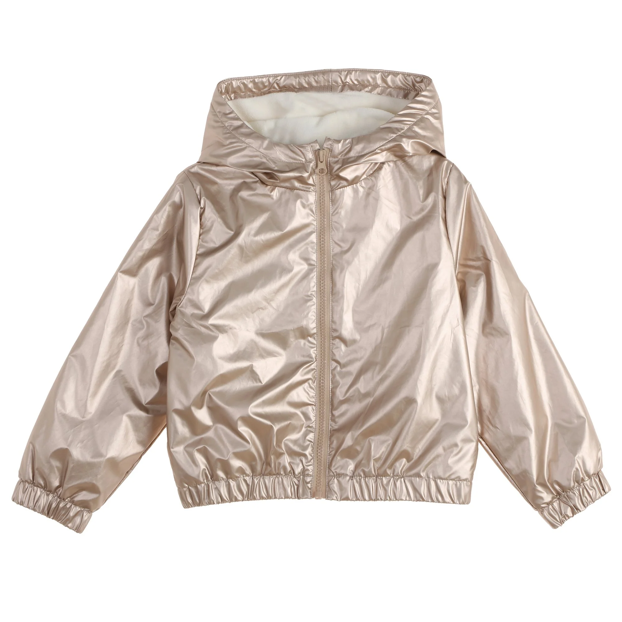 Blouson Brillant avec Doublure Polaire  - Or