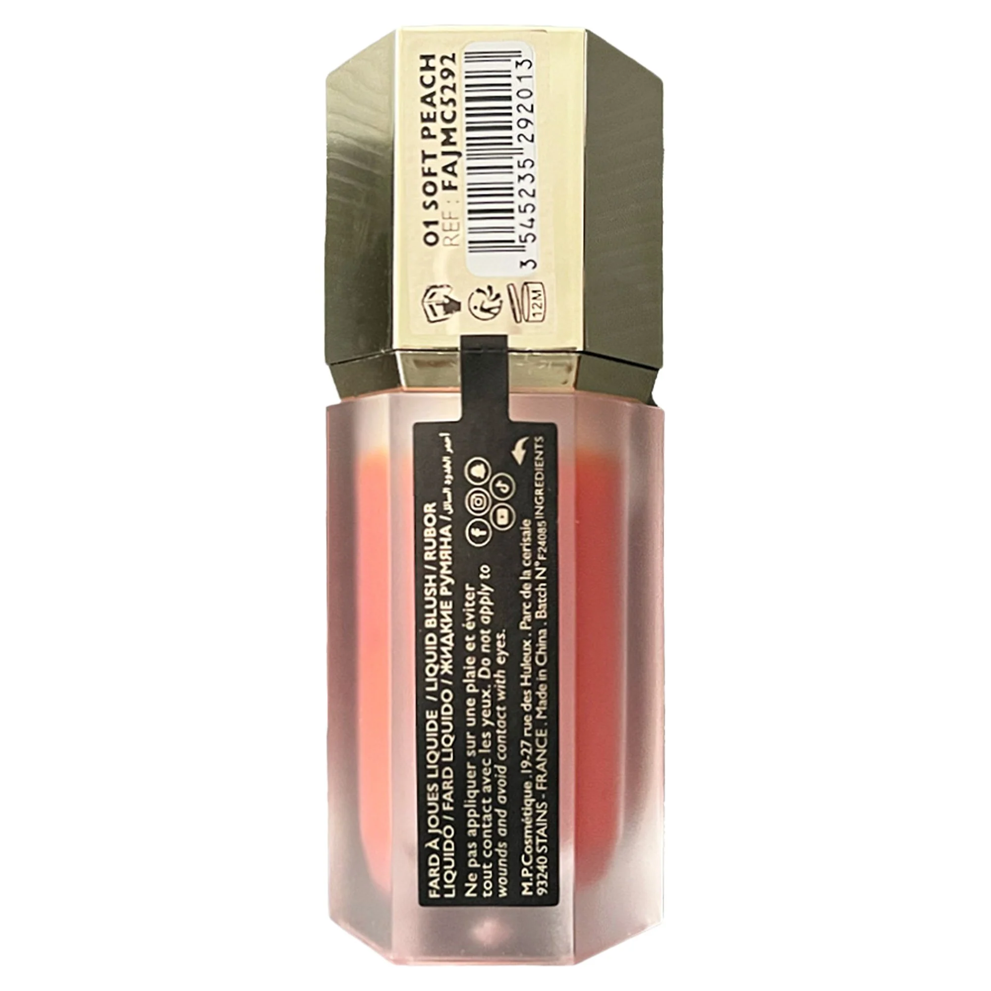 Blush liquide teint N01 soft peach - Image 2