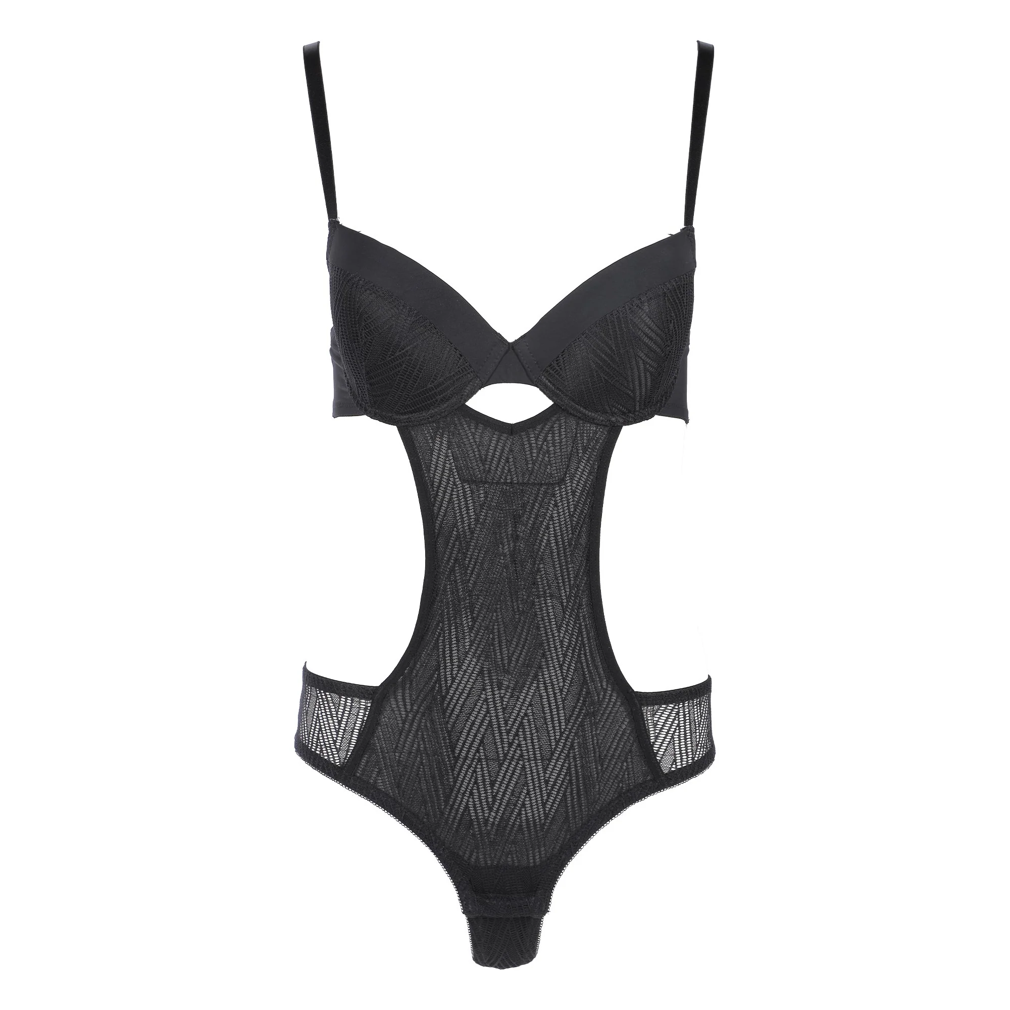 Body string trikini noir  - Noir