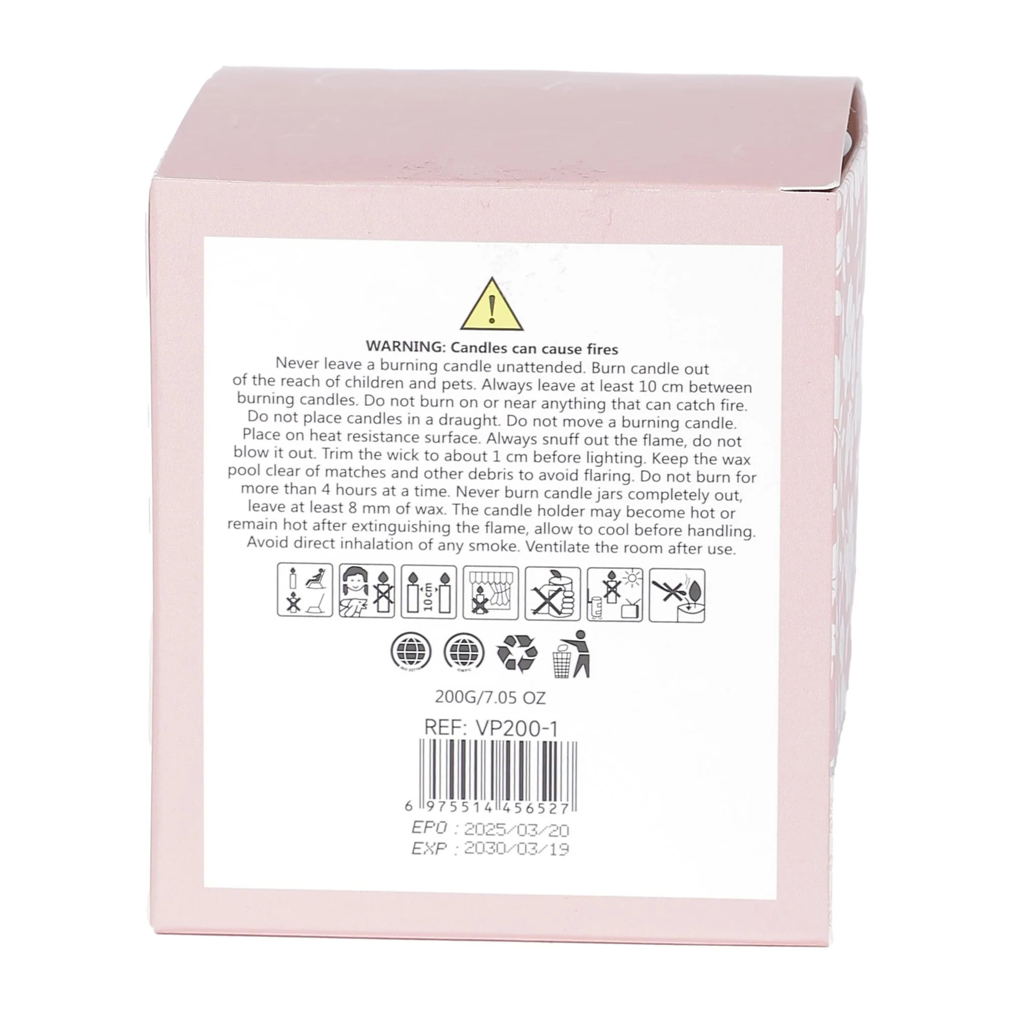 Bougie parfumée Yara rose - Image 3