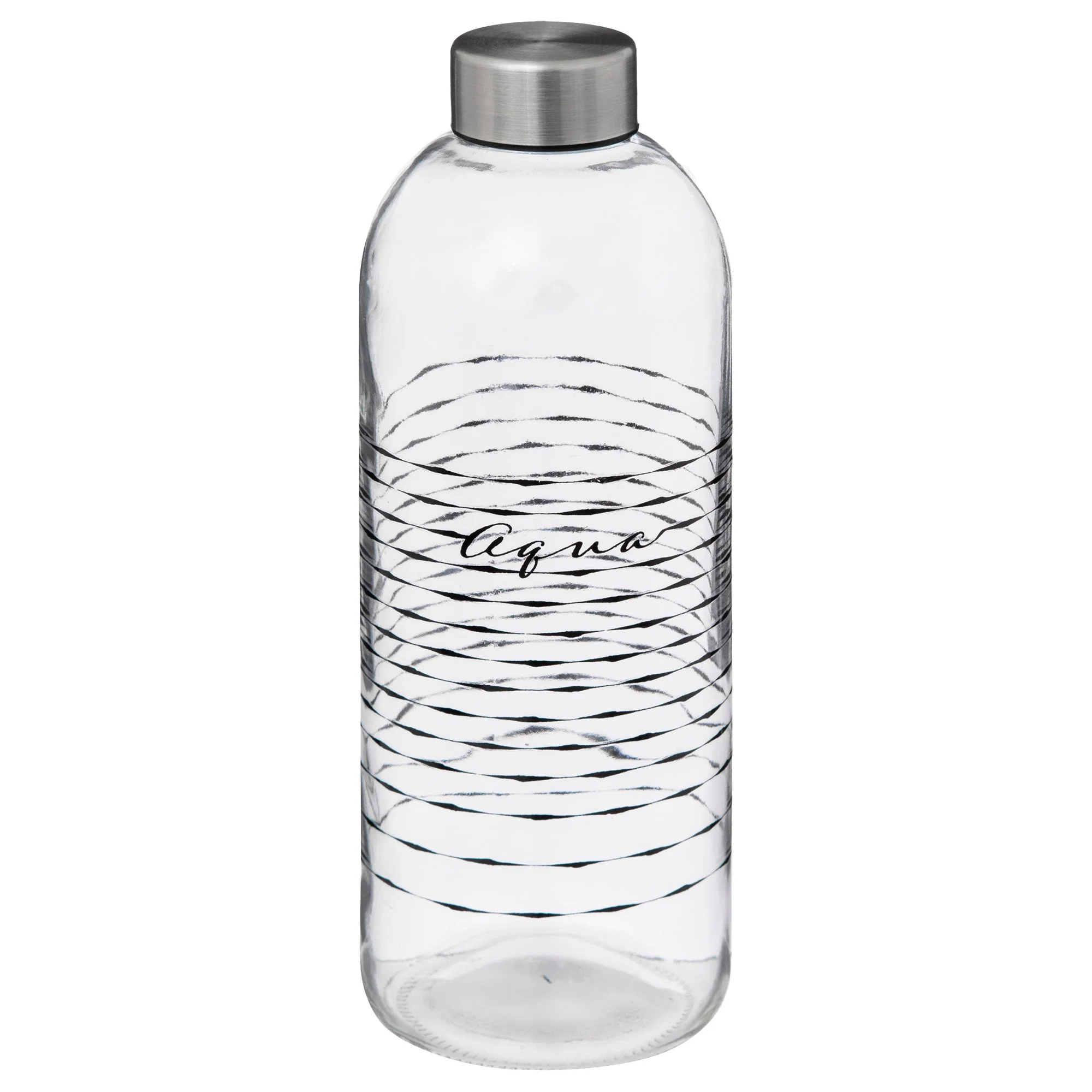 Bouteille en verre aqua 1L