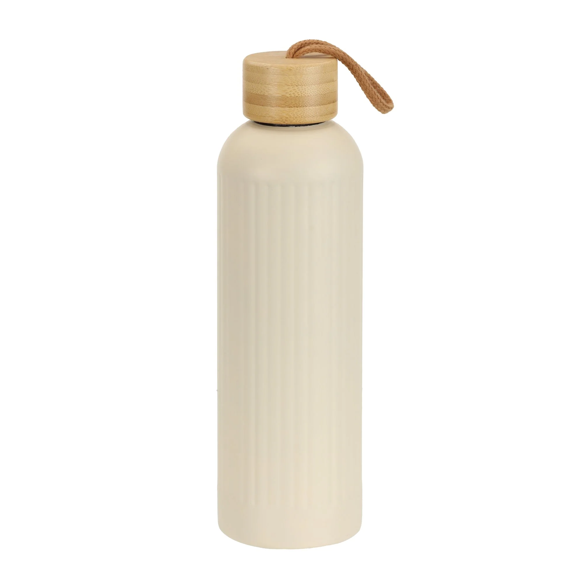 Bouteille striée en Inox 750 ML  - Beige