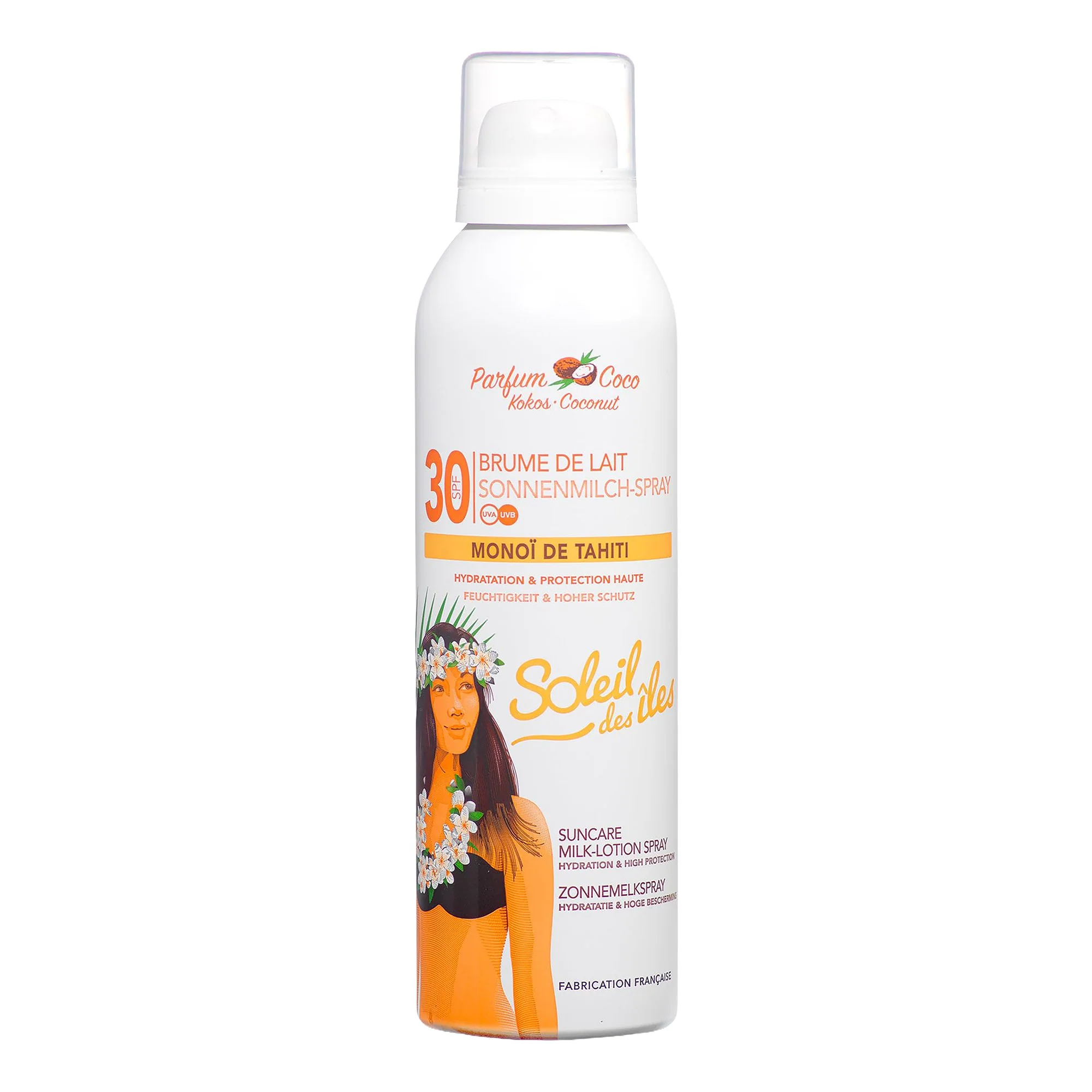 Brume de lait hydratation et protection monoï de Tahiti SPF 30