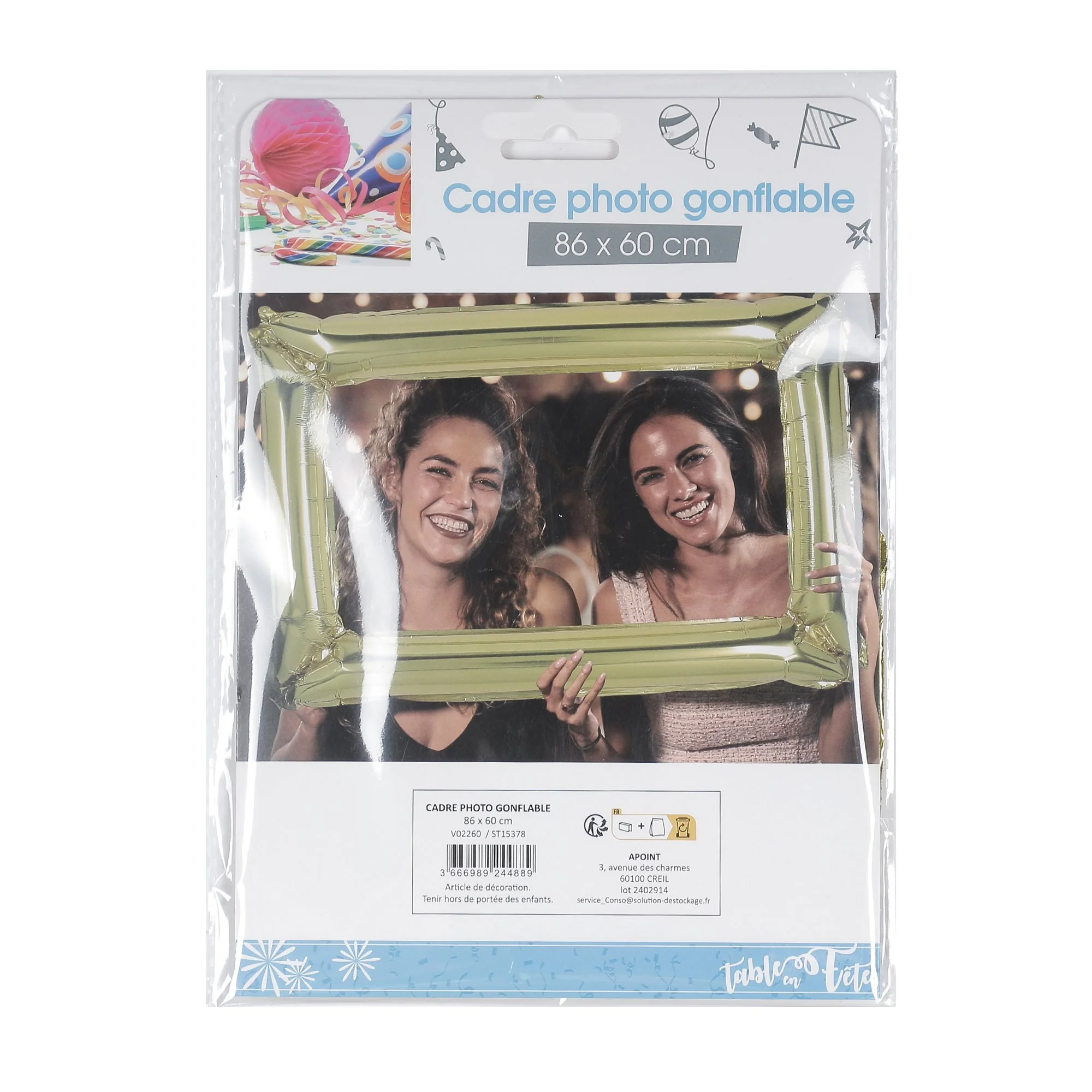 Cadre photo gonflable