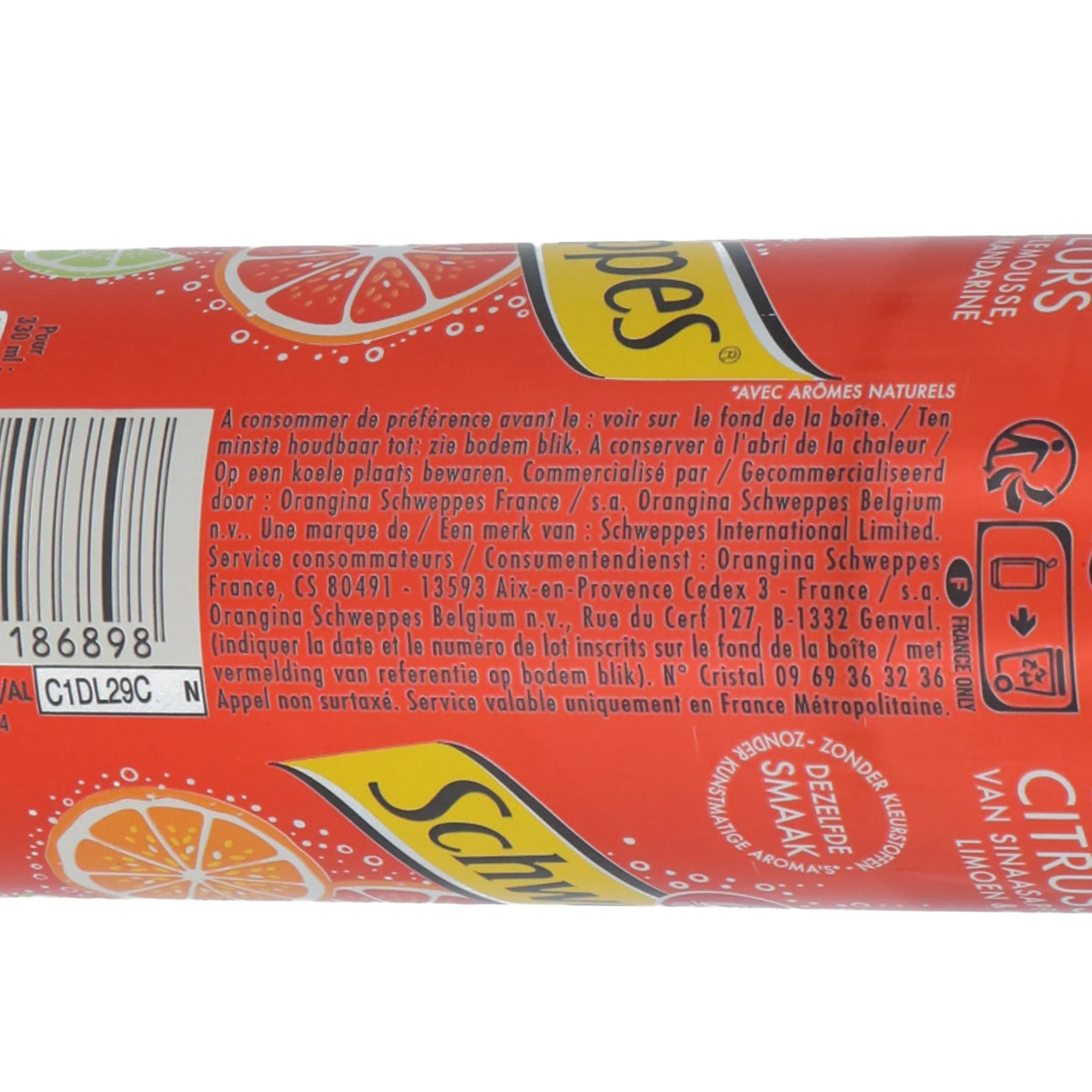 Canettes de Schweppes agrumes - Image 3