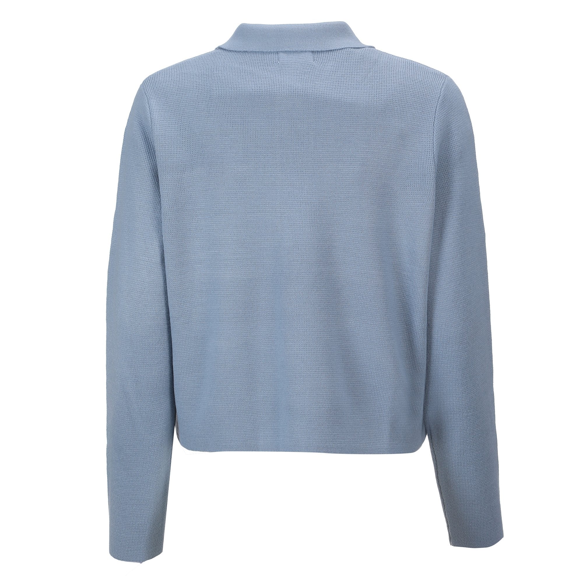 Cardigan avec boutons - Bleu - Image 4