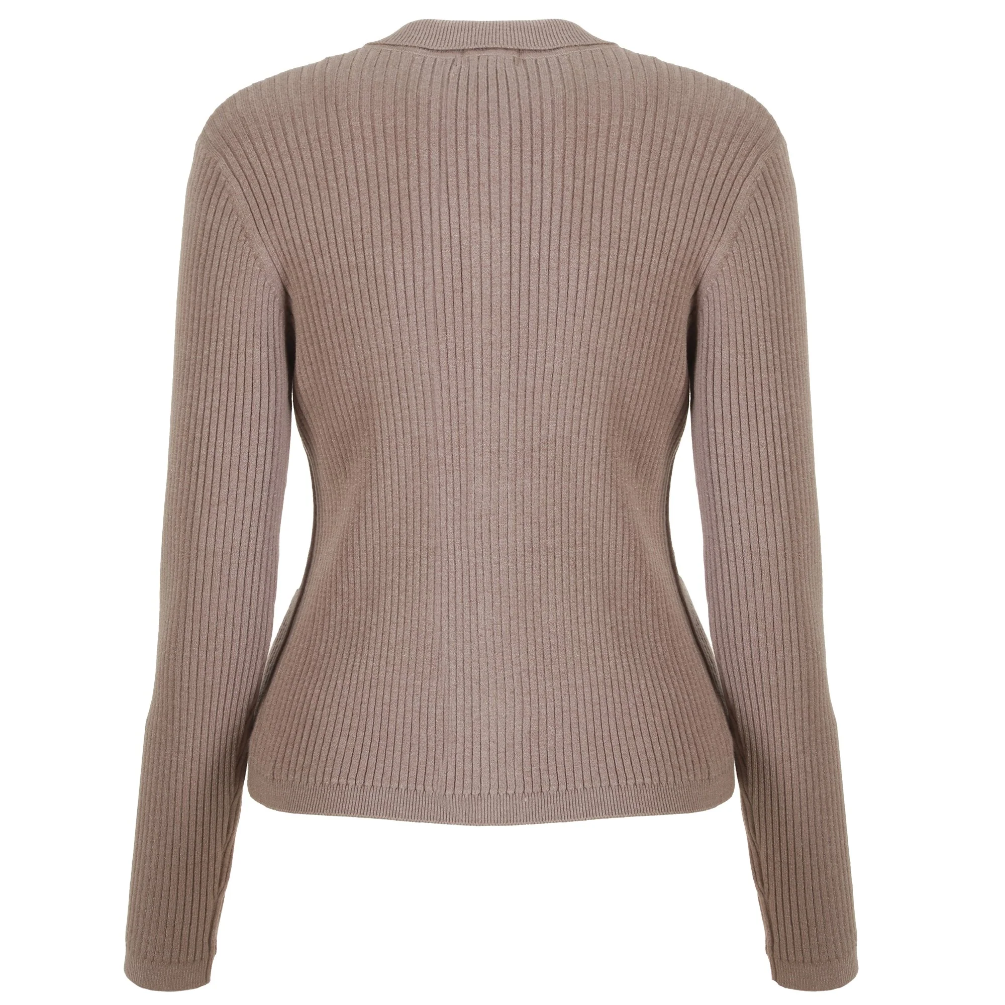 Cardigan col polo  - Beige - Image 2