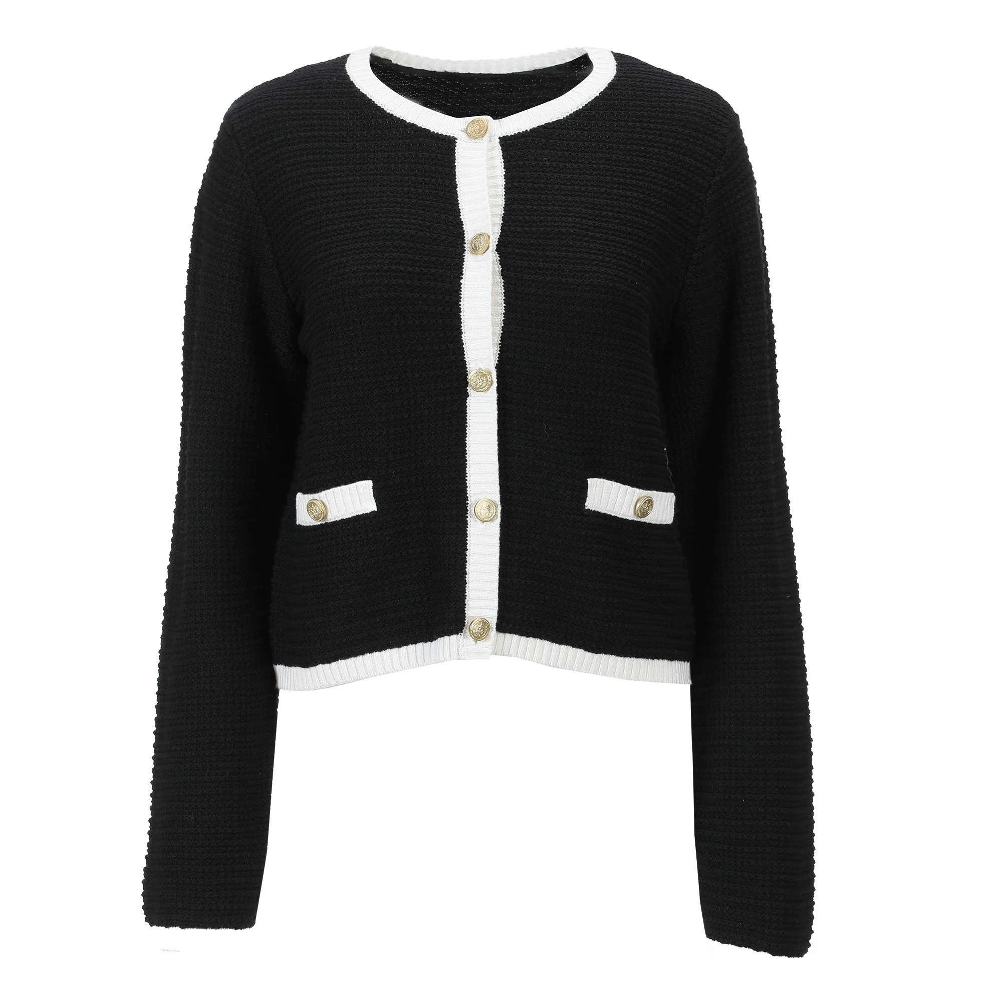 Cardigan col rond - Noir