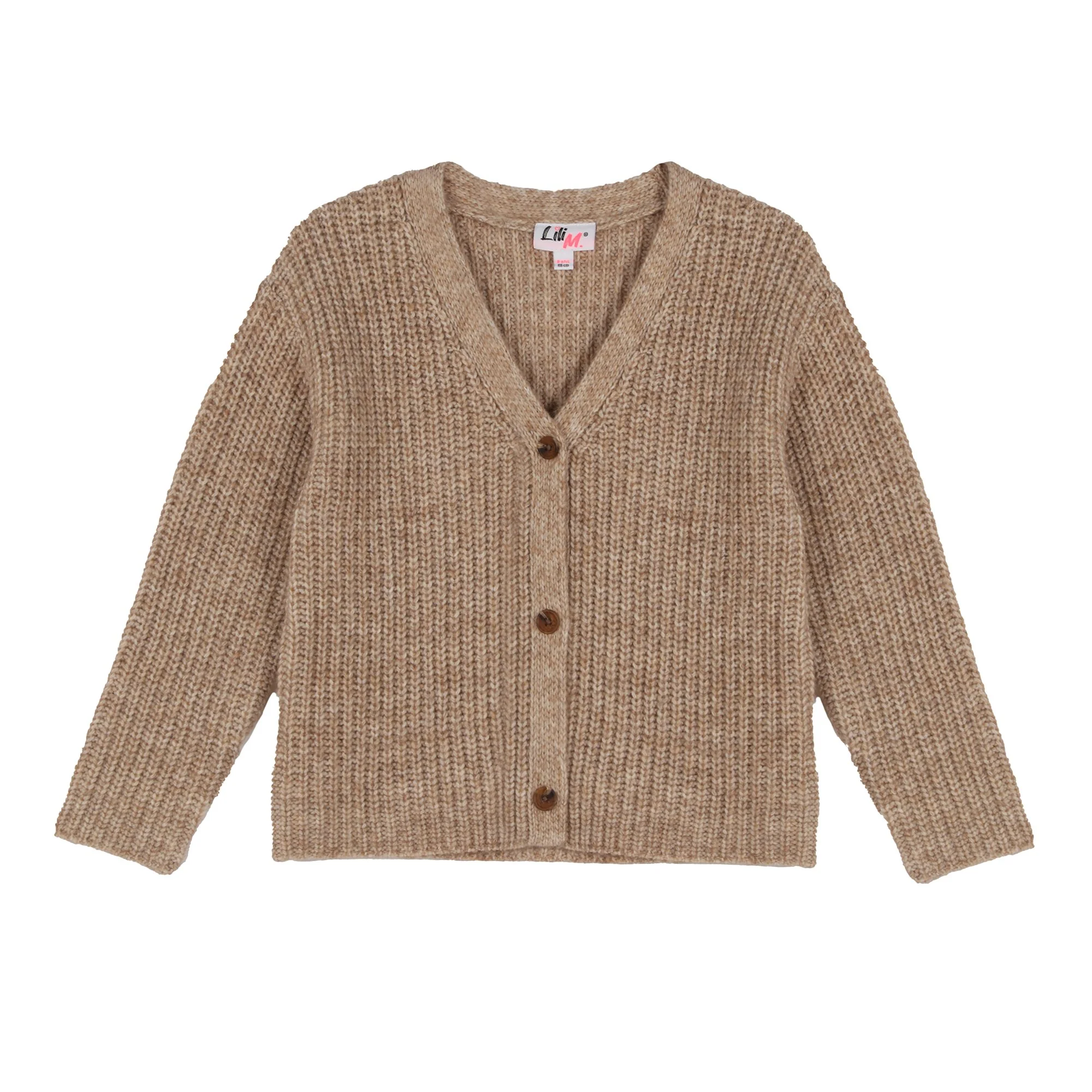 Cardigan col V 3/12 ans - Beige