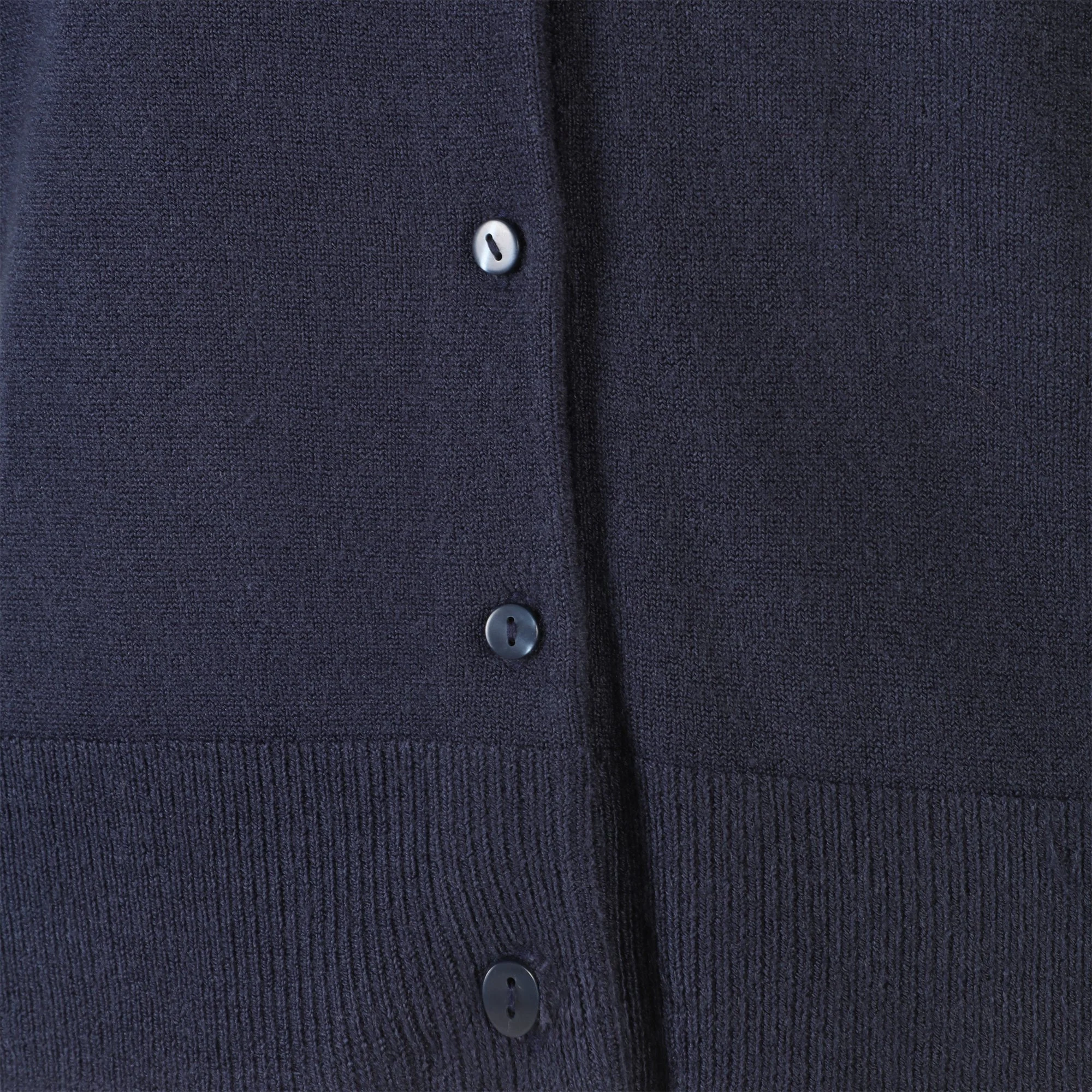 Cardigan touché cachemir - Bleu foncé - Image 3