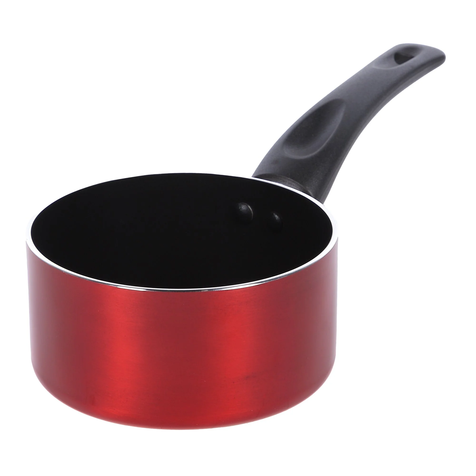 Casserole en aluminium rouge métallisé 14 cm
