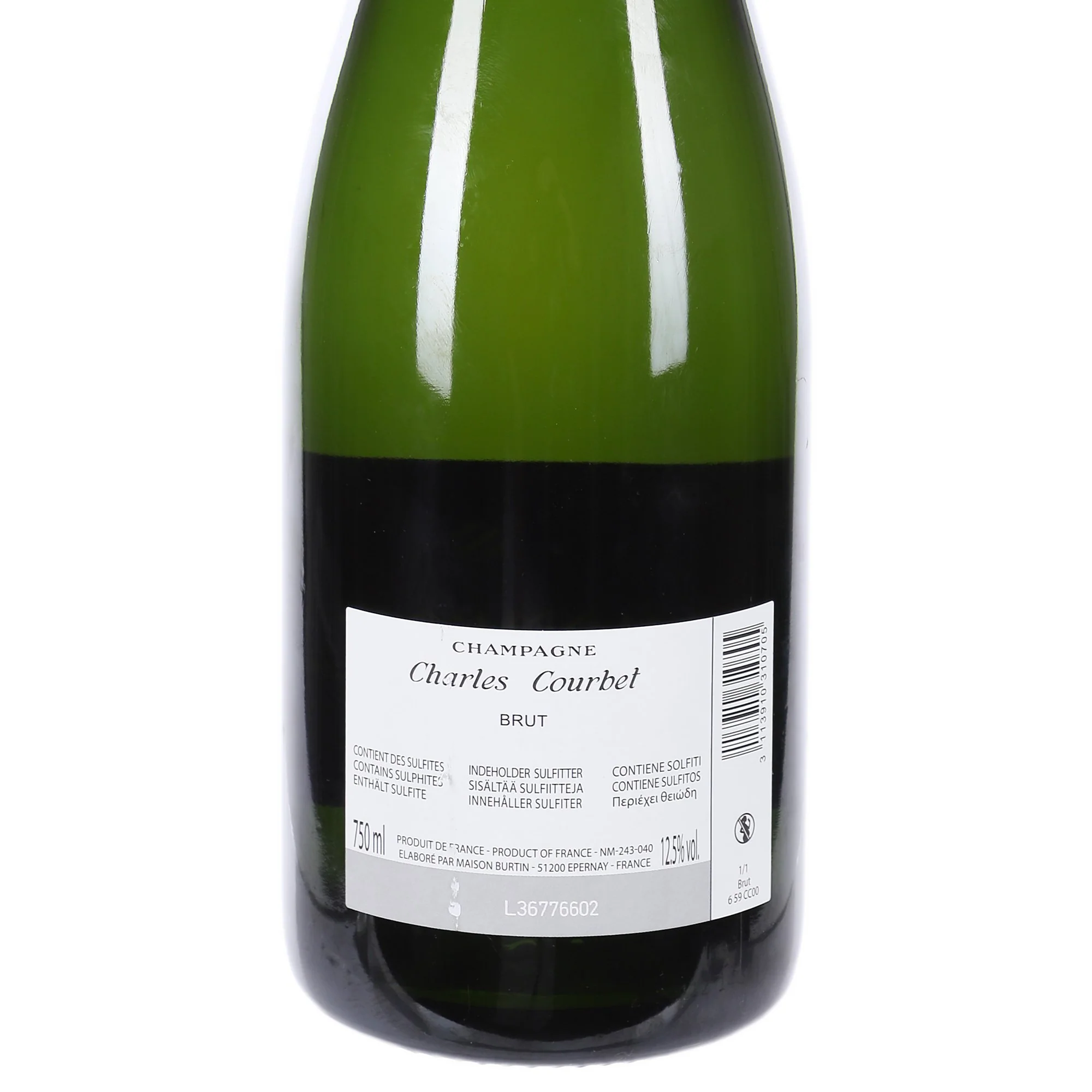 CHAMPAGNE CHARLES COURBET BRUT 12.5% - Image 2