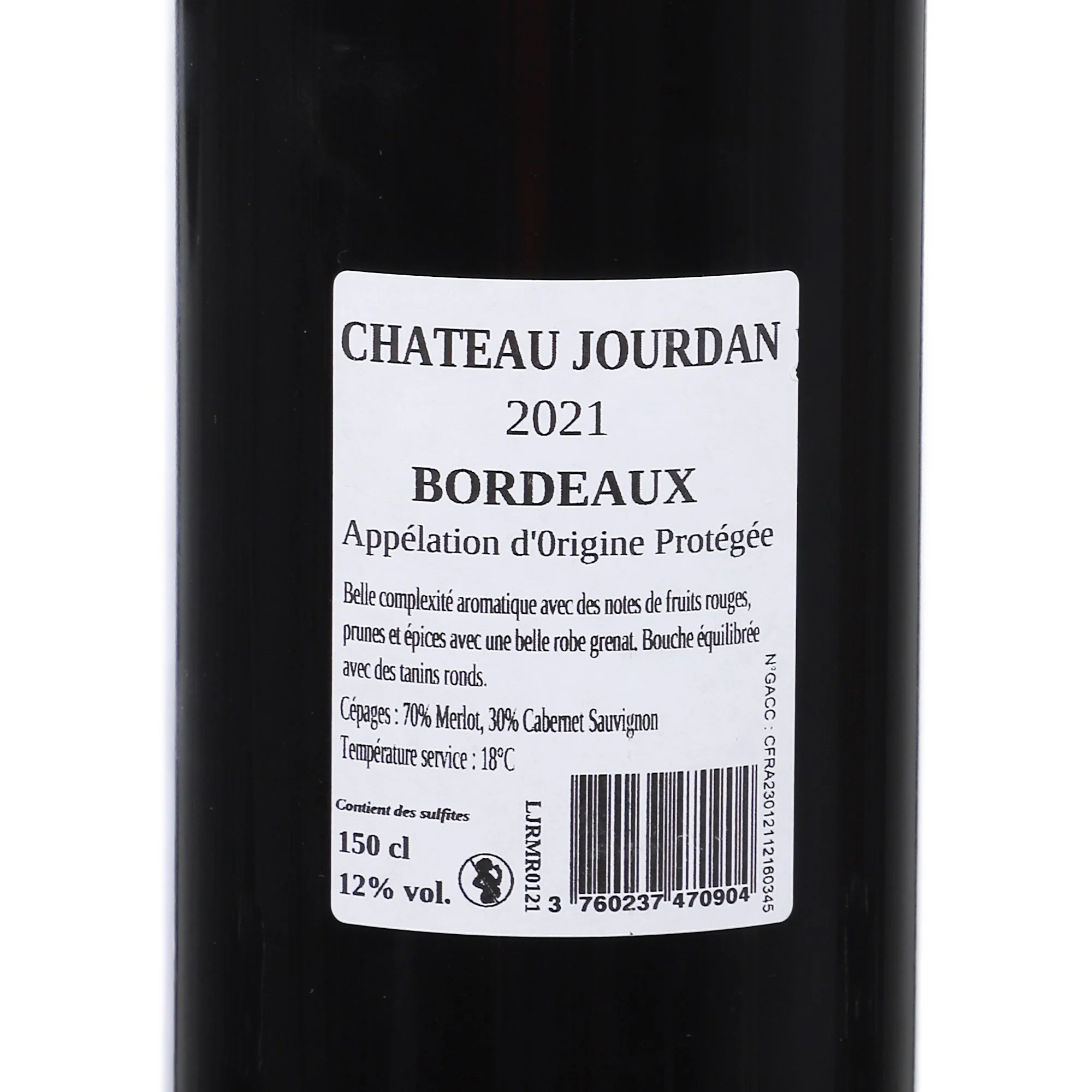 CHATEAU JOURDAN AOC 2021 12% - Image 2