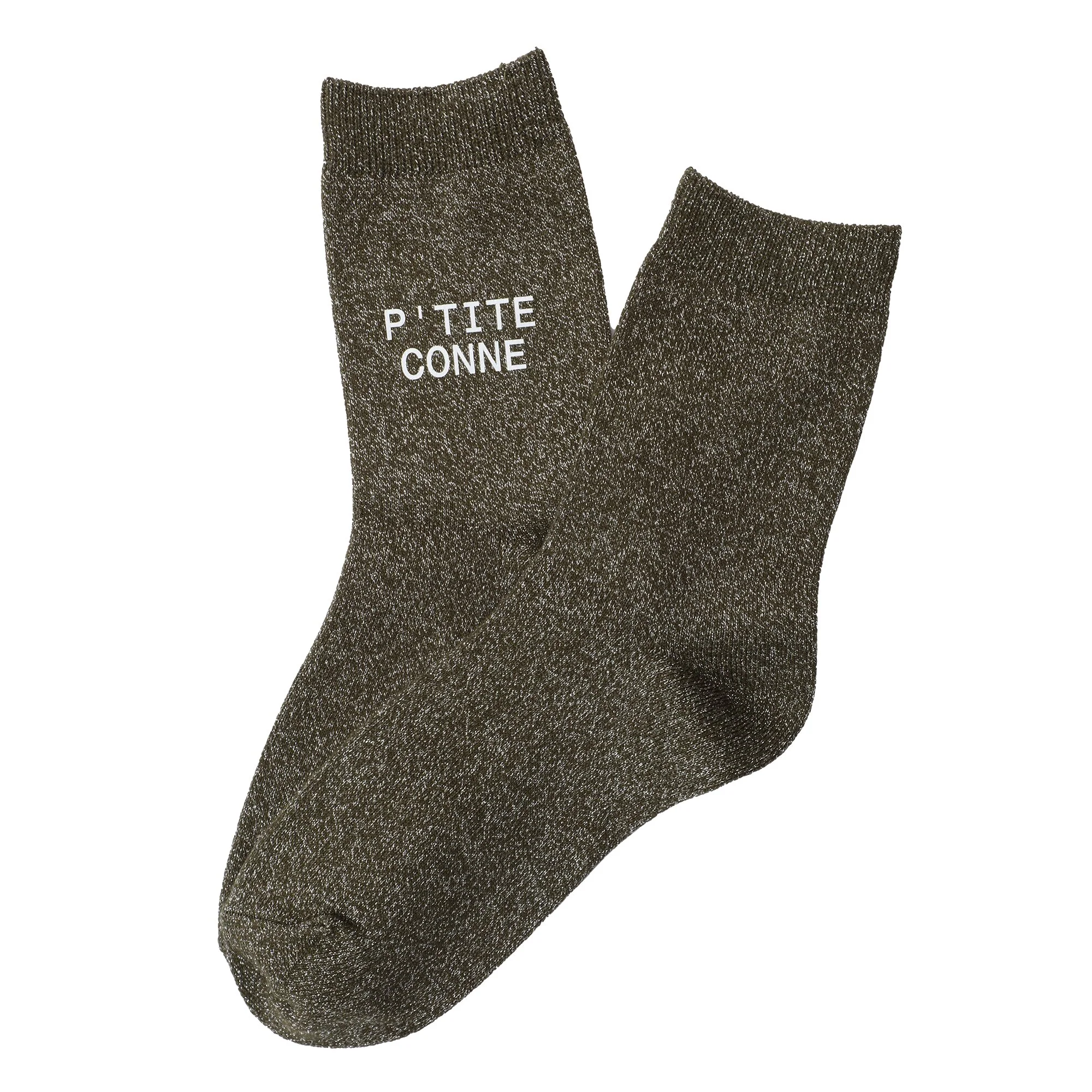 Chaussette à paillettes avec message - Image 5