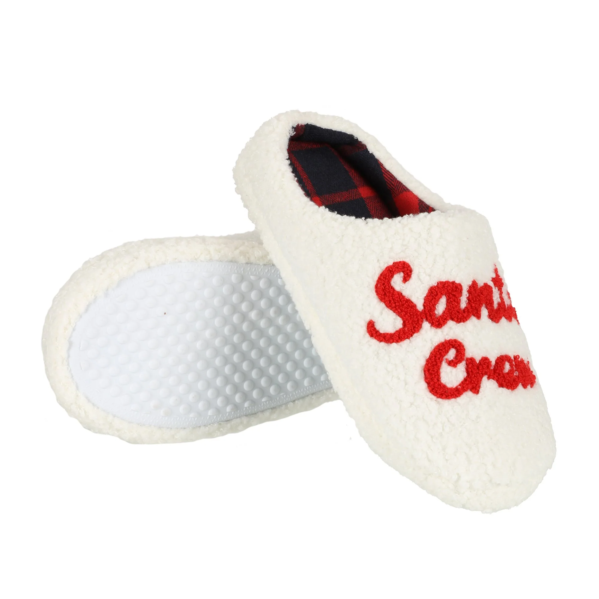 Chaussons bouclette Santa crew 36/41 - Blanc - Image 3