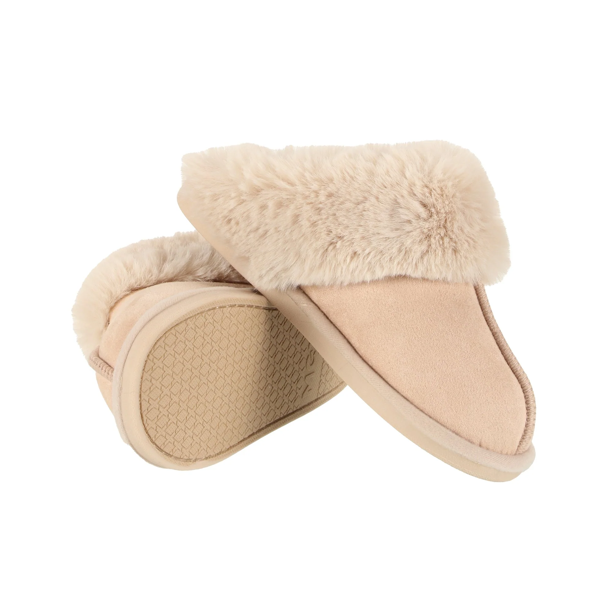 Chaussons fourrés - Beige - Image 3