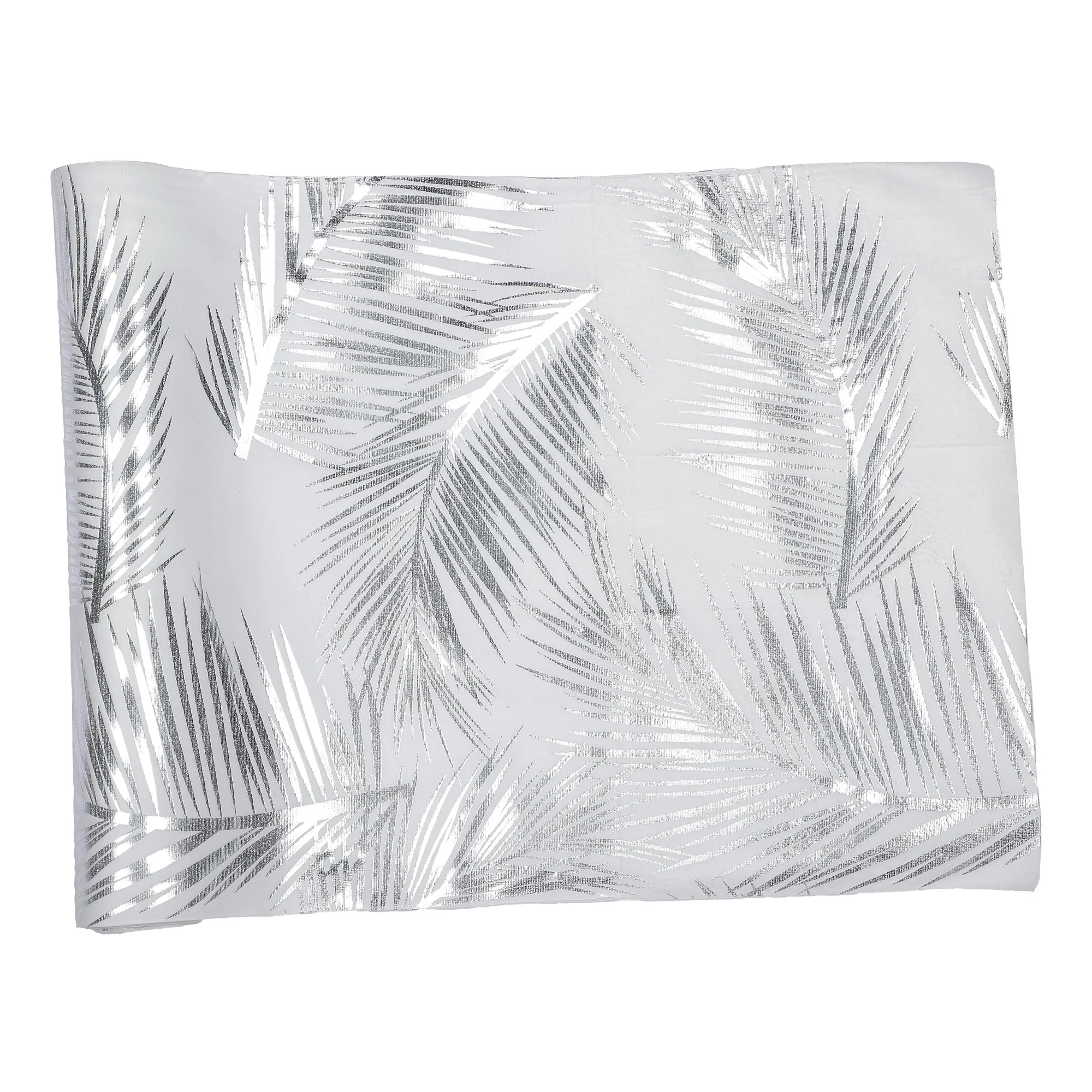 Chemin de table polyester palme doré  - Argent - Image 2