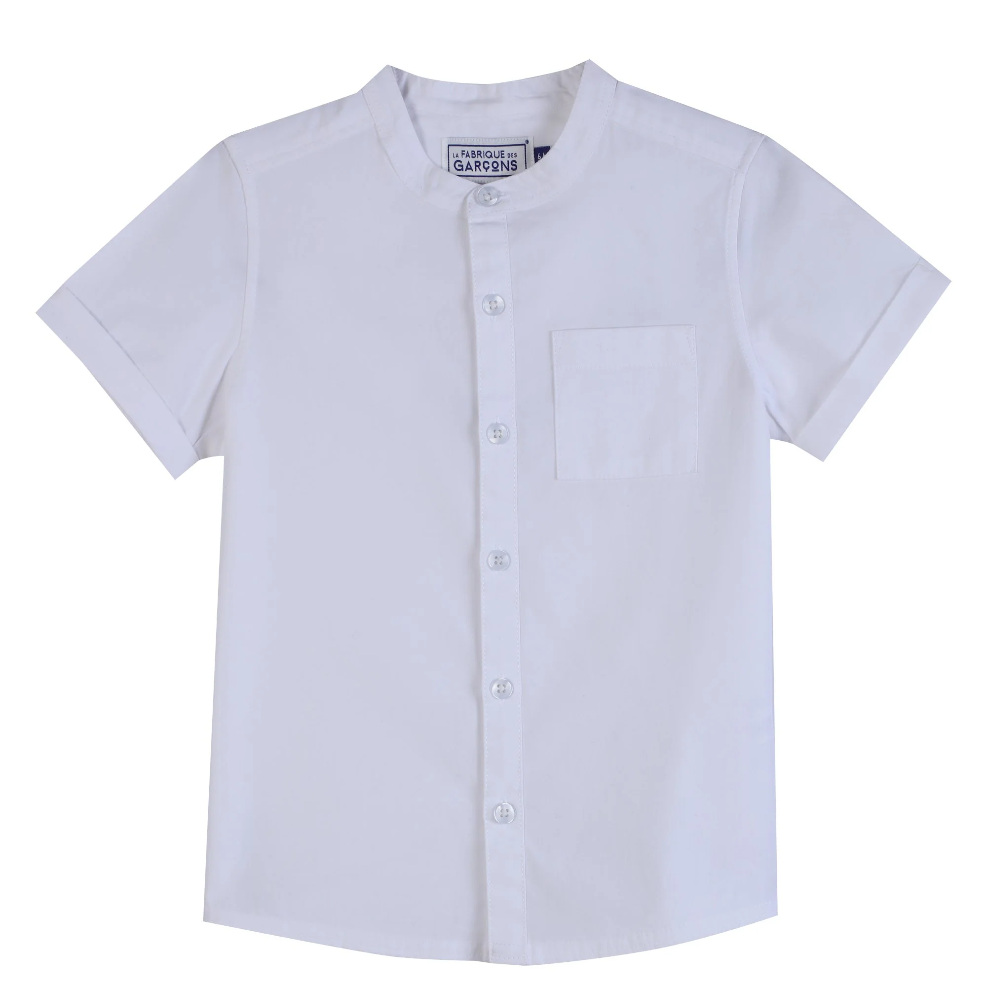 Chemise col mao  - Blanc