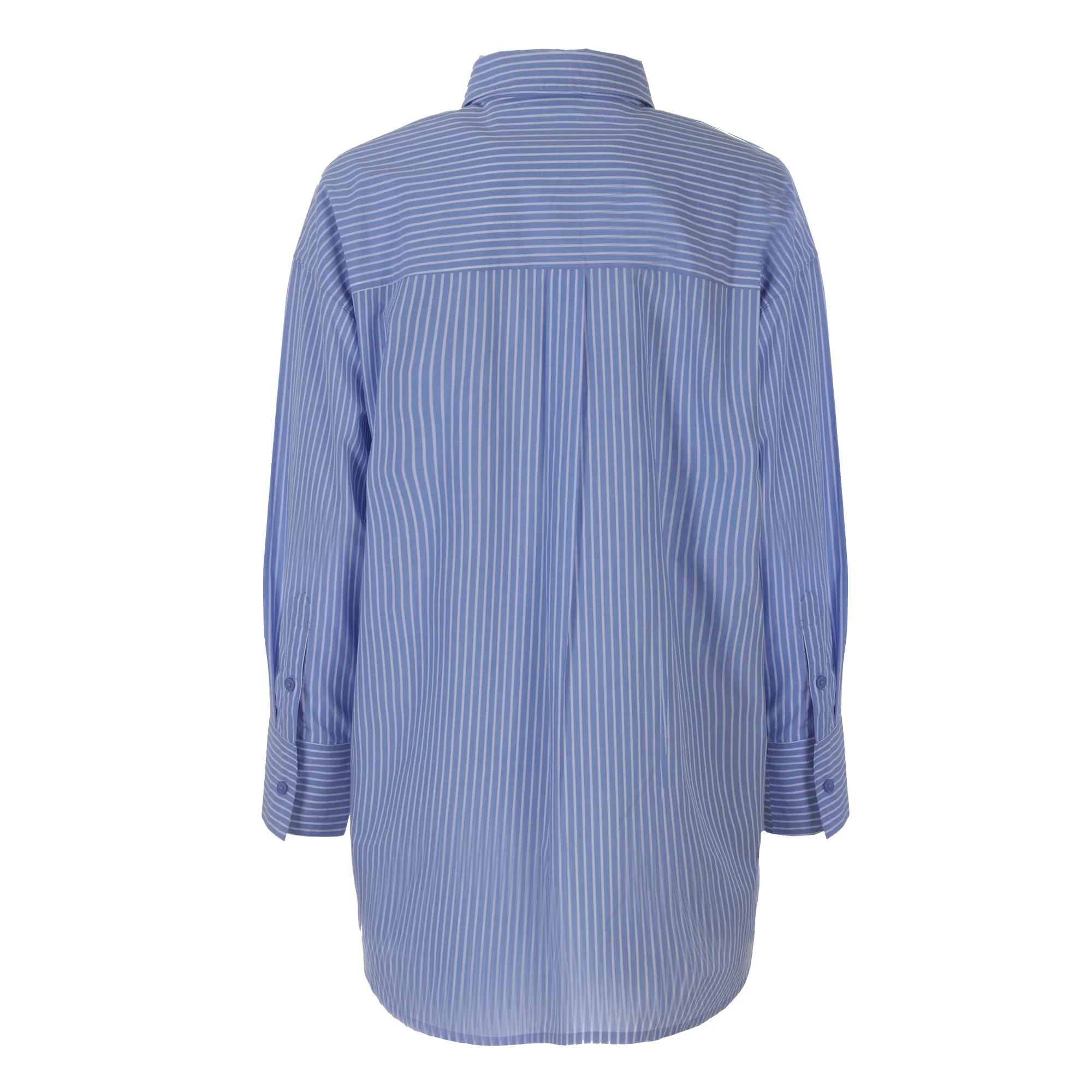Chemise en popeline - Bleu - Image 6