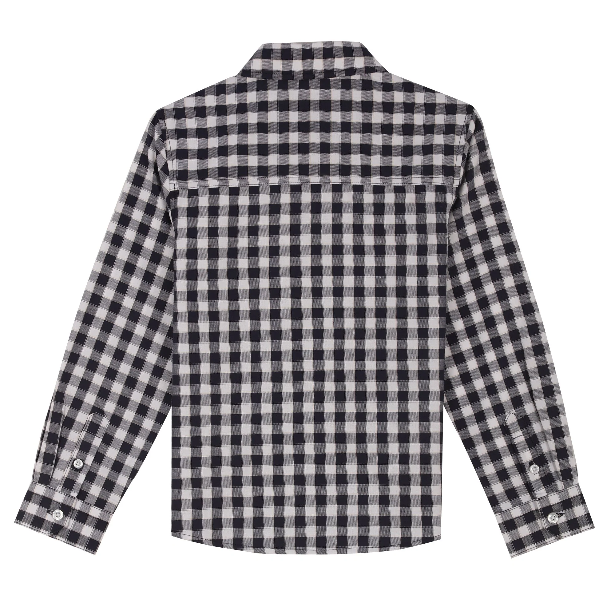 Chemise manches longues avec broderie 3/12 ans - Blanc - Image 4