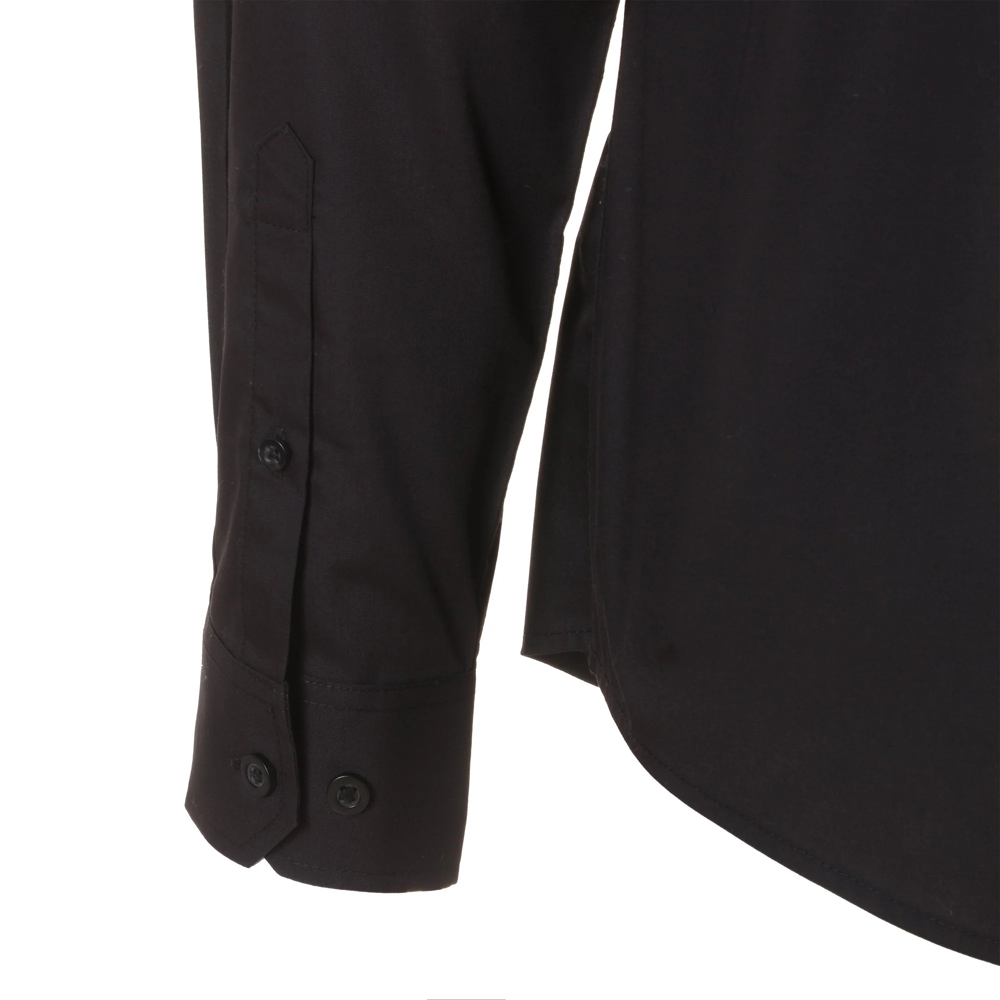 Chemise manches longues  - Noir - Image 3