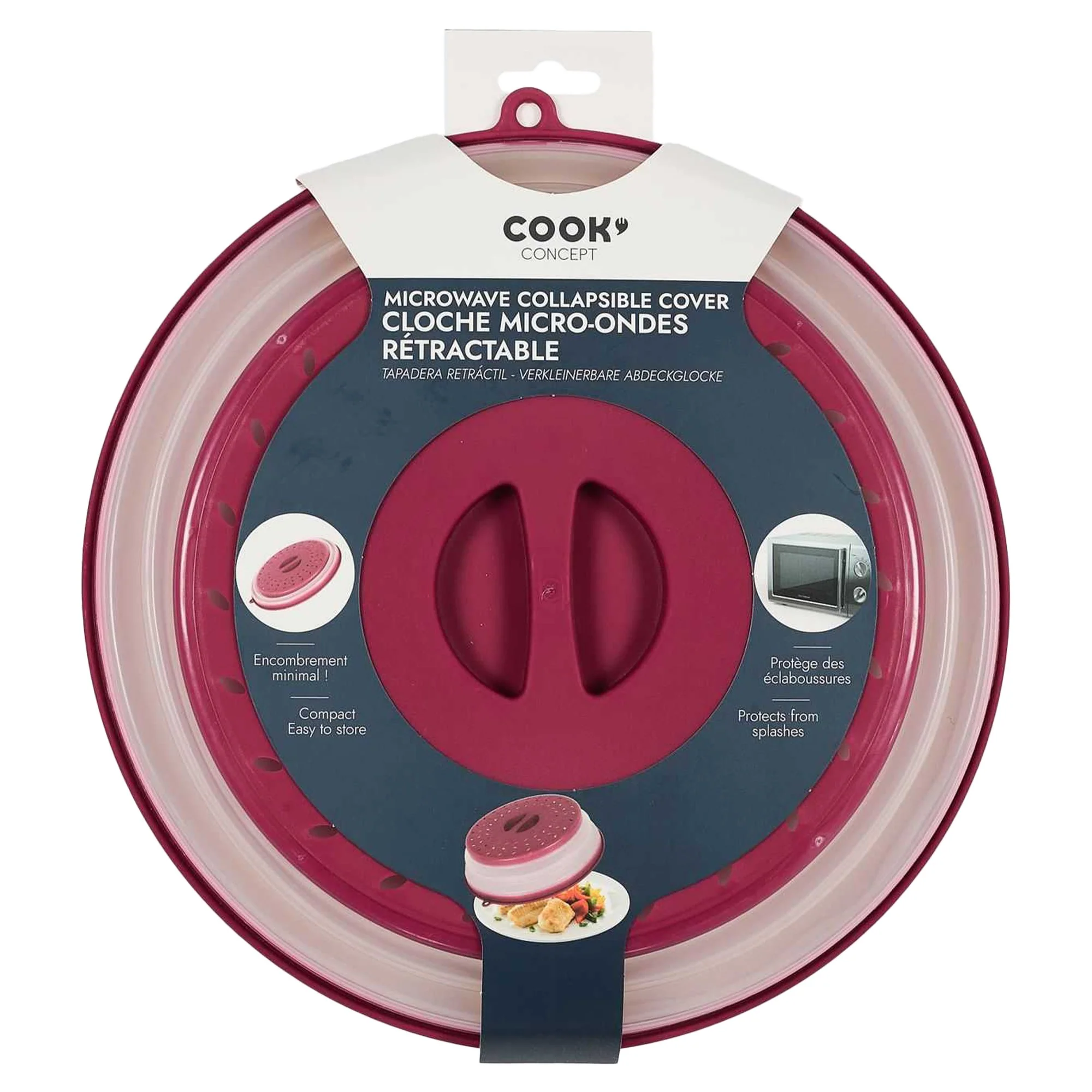 Cloche micro-ondes rétractables 25 cm