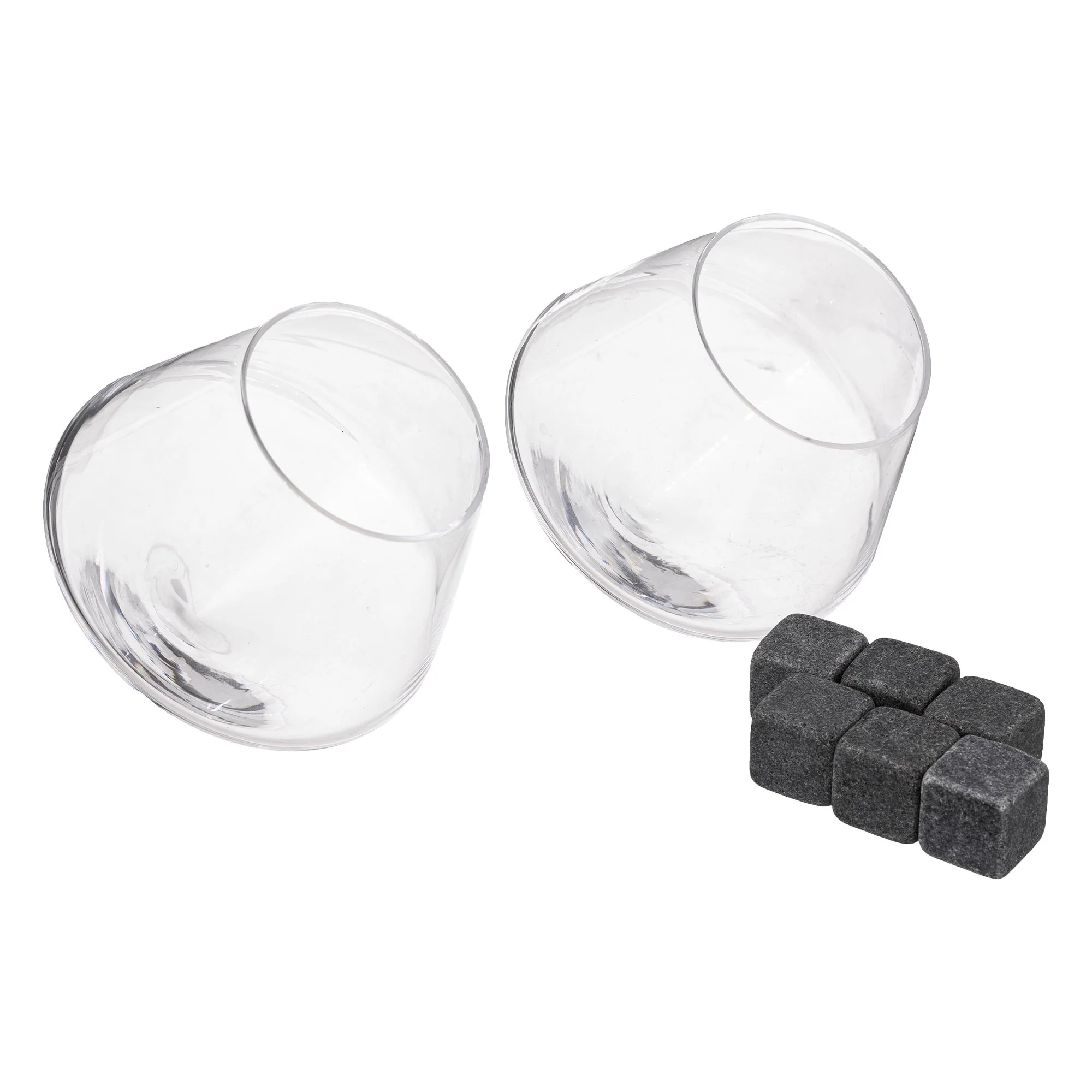 Coffret 2 verres à whisky et pierres - Image 2