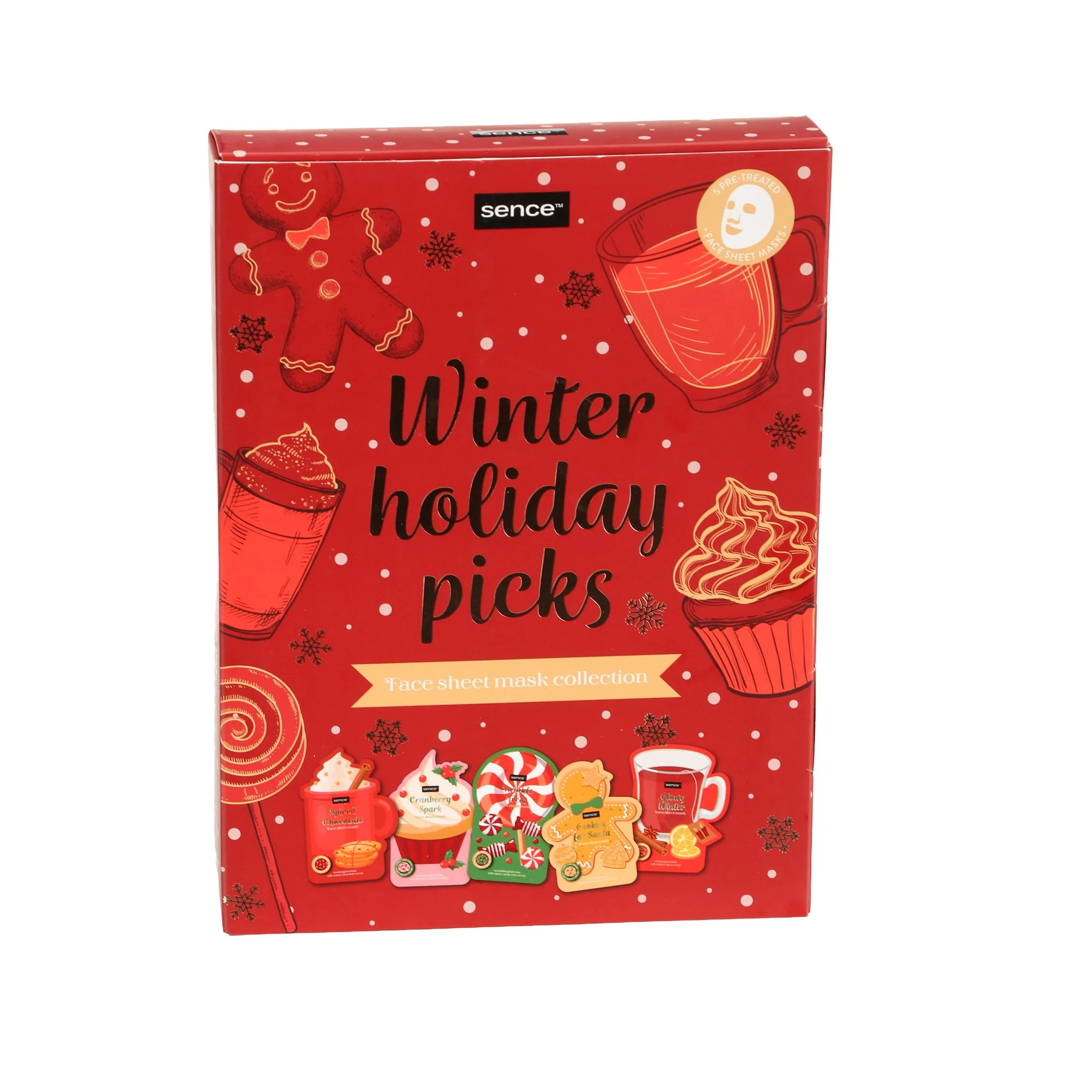 Coffret 5 Masques pour le visage The Christmas List
