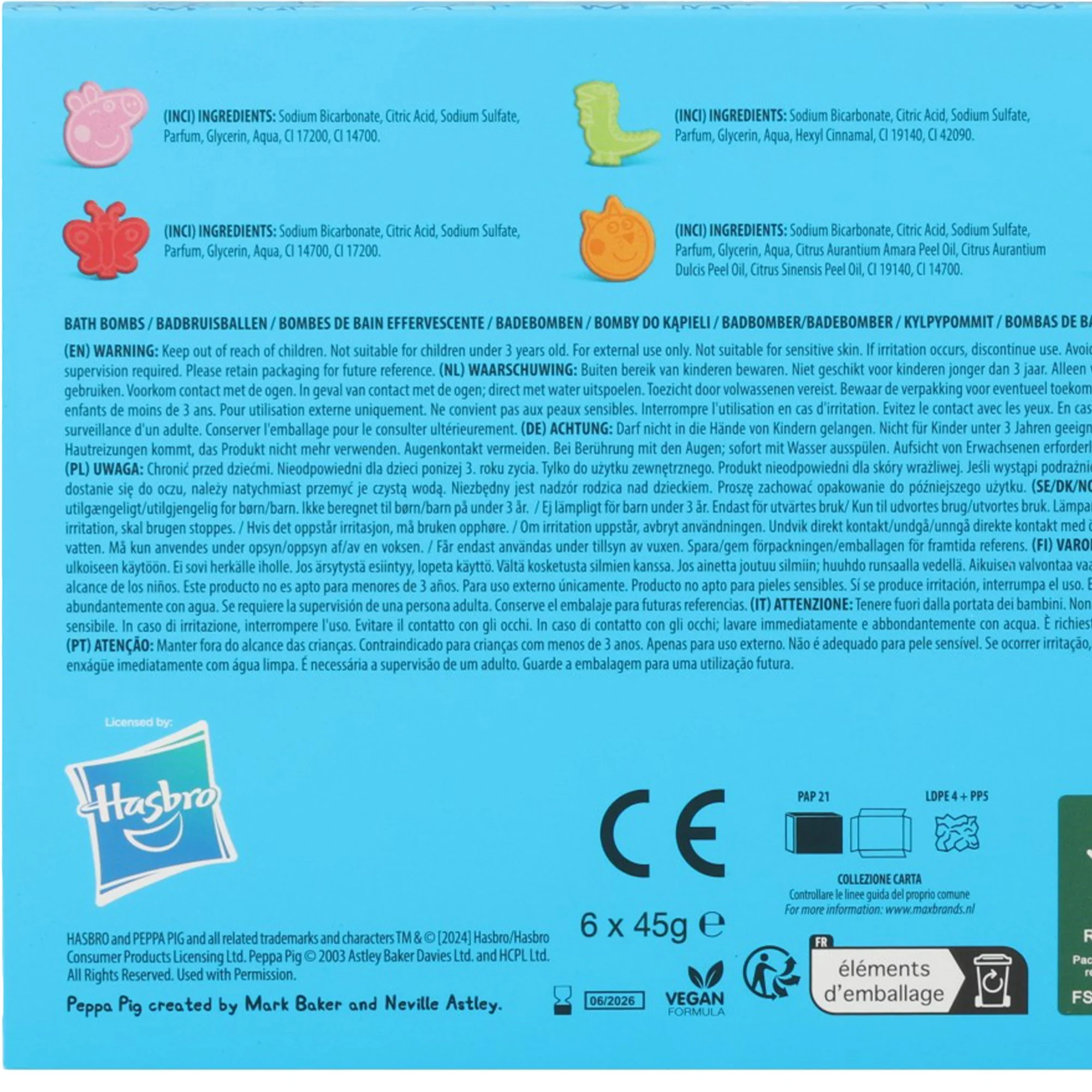 Coffret 6 bombes de bain Peppa Pig - Image 3