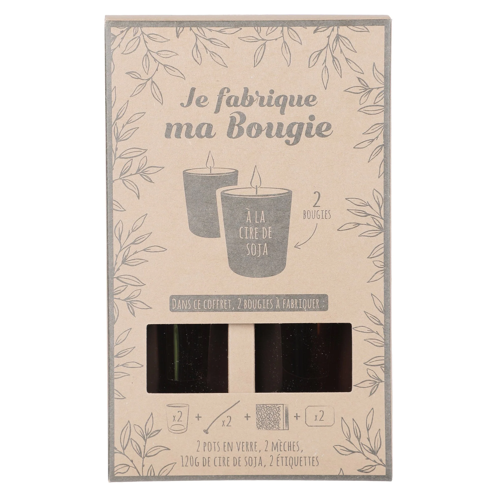 Coffret bougies cire de soja à faire soi-même