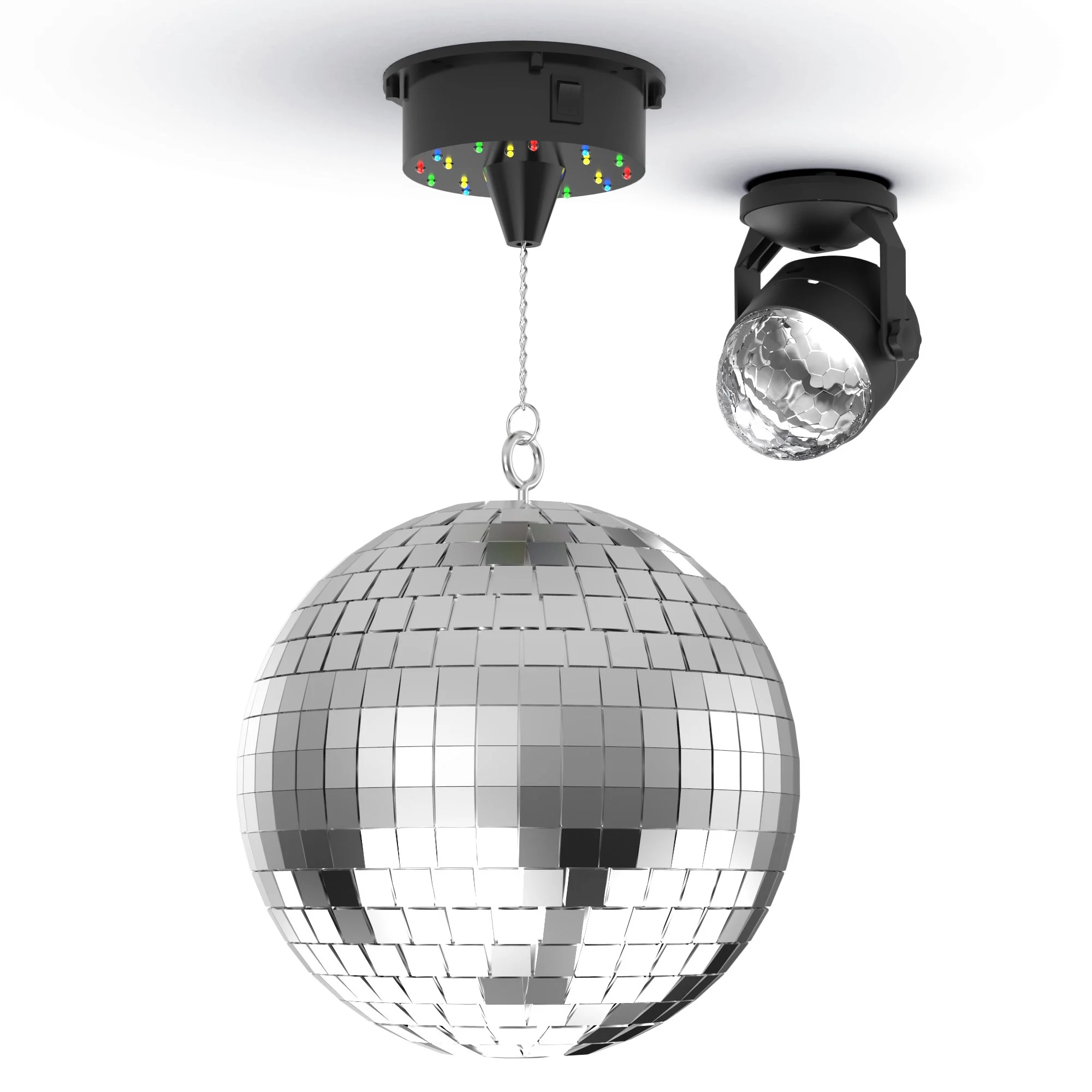 Coffret boule à facette et disco spot