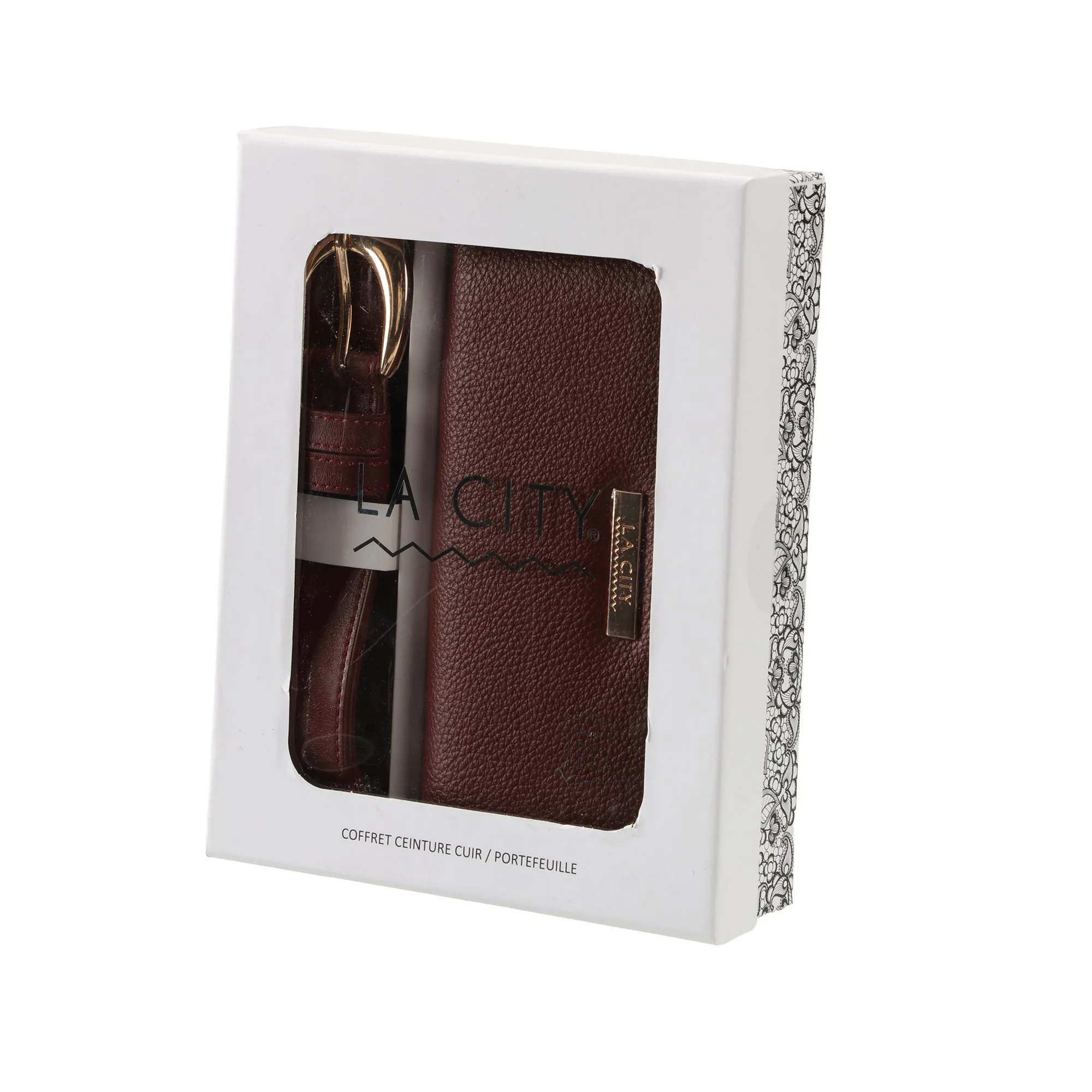 Coffret ceinture en cuir et porte monnaie - Image 5