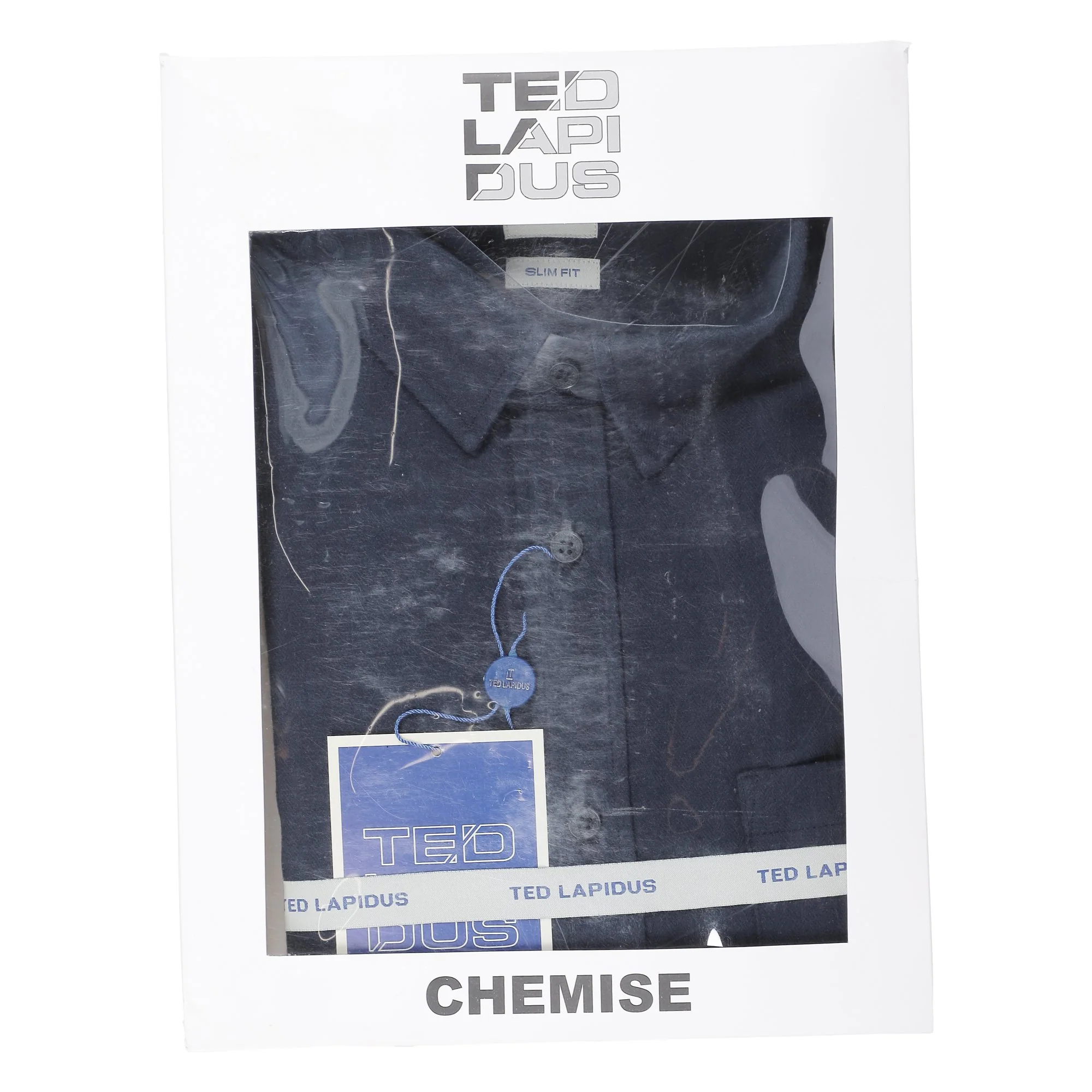 COFFRET CHEMISE FLANELLE MARINE