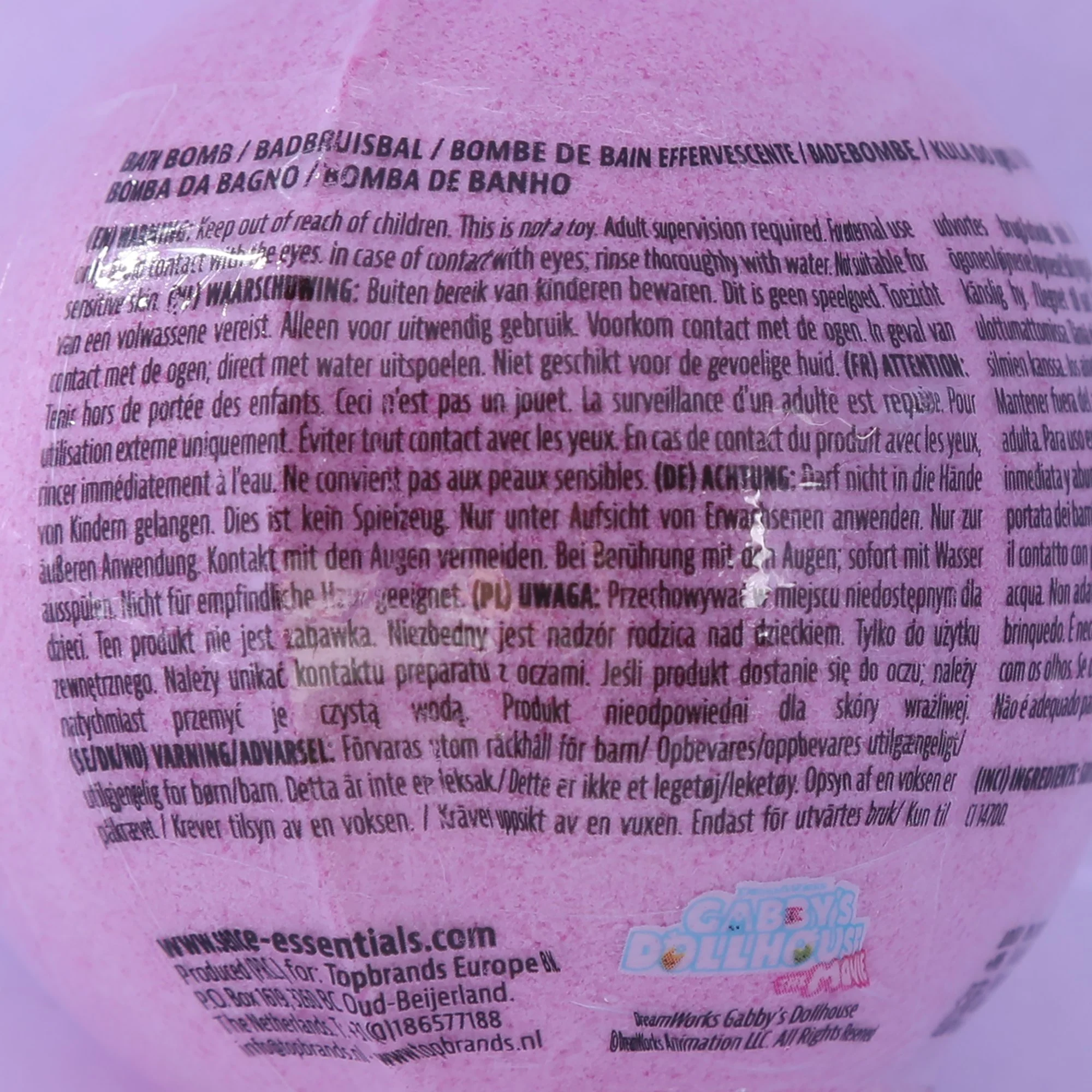 Coffret de 4 bombes effervescente Gabby's Dollhouse  - Rose foncé - Image 2
