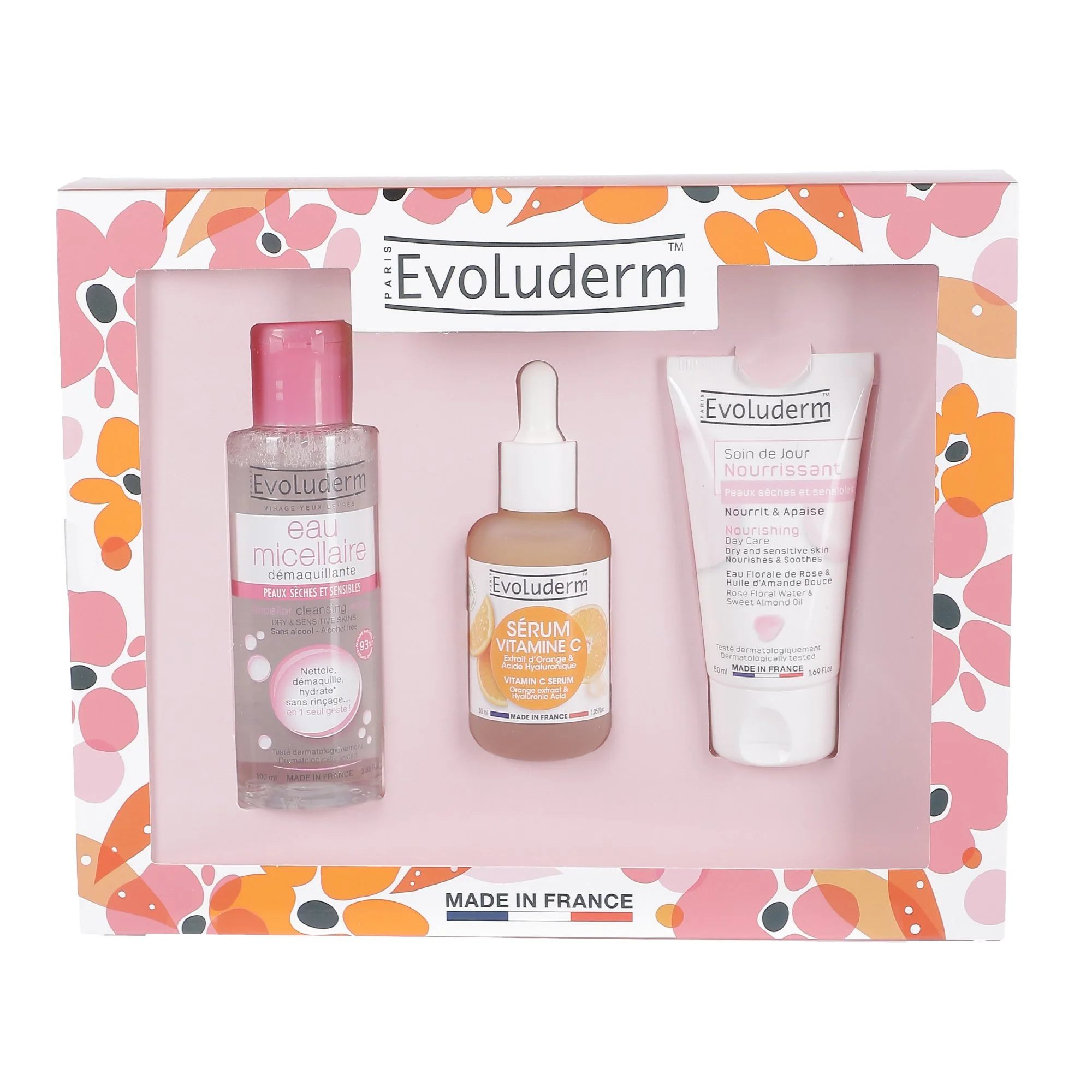 Coffret eau micellaire + sérum vitamine C + Soin de jour