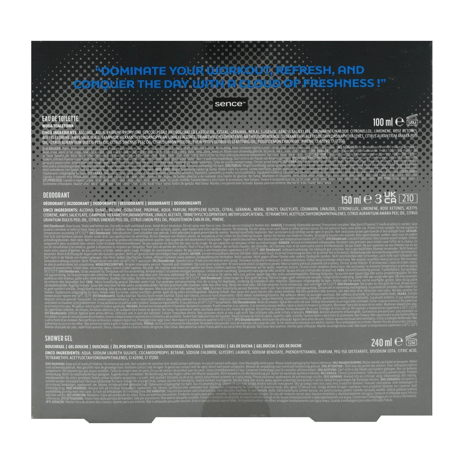 Coffret glory active sport gel douche, déodorant et eau de toilette - Image 2