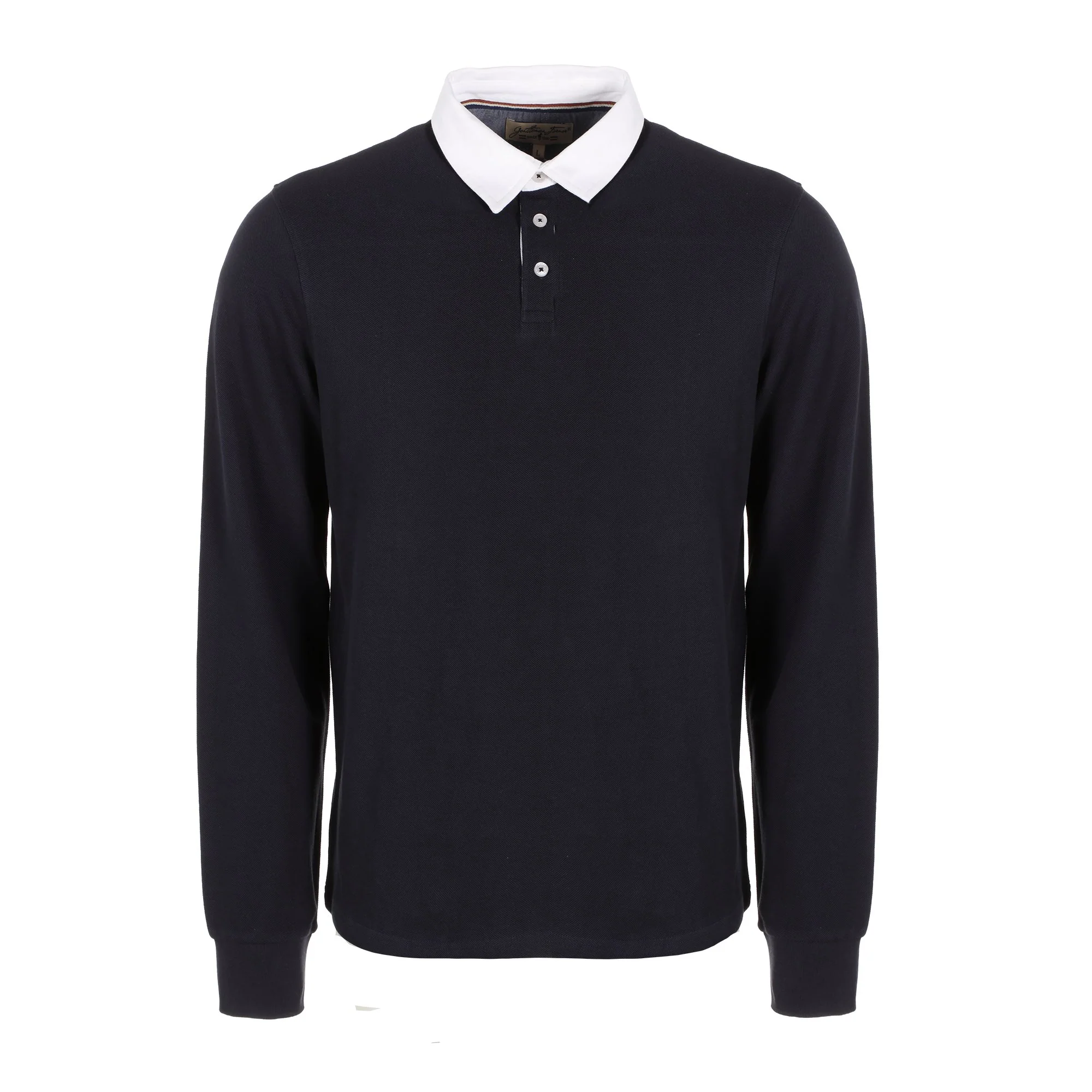 Coffret polo manches longues - Bleu foncé