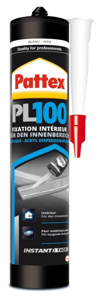 Colle mastic de fixation acrylique PL100 380g